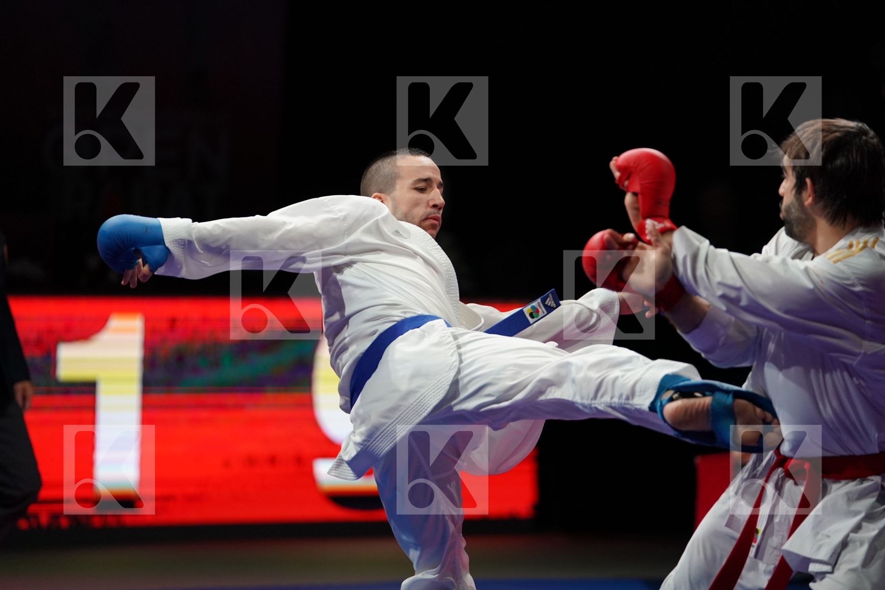 AGHAYEV RAFAEL (AZERBAIJAN) VS DA COSTA LOGAN (FRANCE) in Senior Kumite -75 Kg - Bronze bout