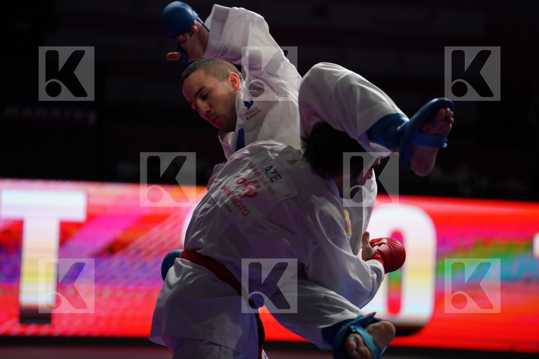 AGHAYEV RAFAEL (AZERBAIJAN) VS DA COSTA LOGAN (FRANCE) in Senior Kumite -75 Kg - Bronze bout