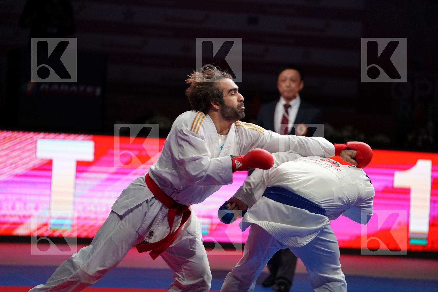 AGHAYEV RAFAEL (AZERBAIJAN) VS DA COSTA LOGAN (FRANCE) in Senior Kumite -75 Kg - Bronze bout