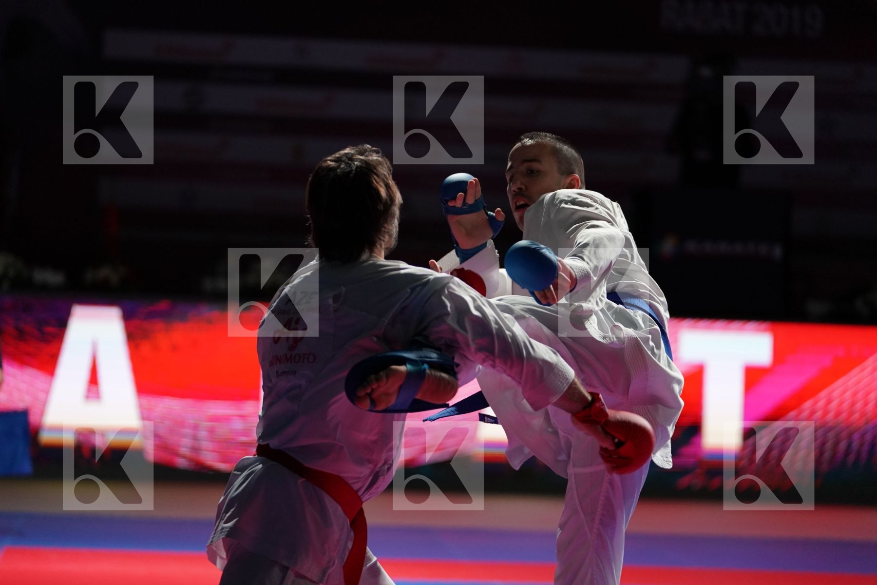 AGHAYEV RAFAEL (AZERBAIJAN) VS DA COSTA LOGAN (FRANCE) in Senior Kumite -75 Kg - Bronze bout