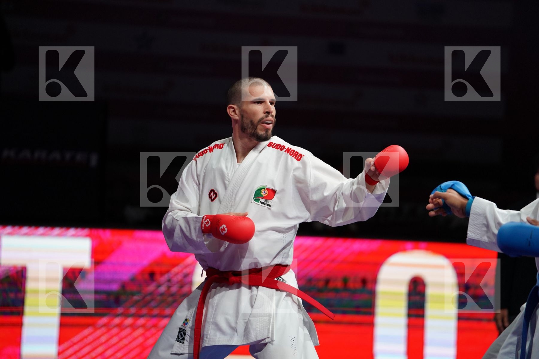 REIS FILIPE (PORTUGAL) VS HORNE JONATHAN (GERMANY) in Senior Kumite 84+ Kg - Bronze bout