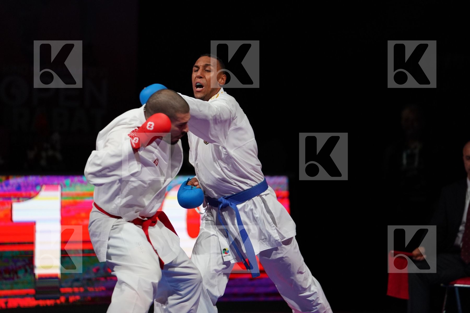 REIS FILIPE (PORTUGAL) VS HORNE JONATHAN (GERMANY) in Senior Kumite 84+ Kg - Bronze bout