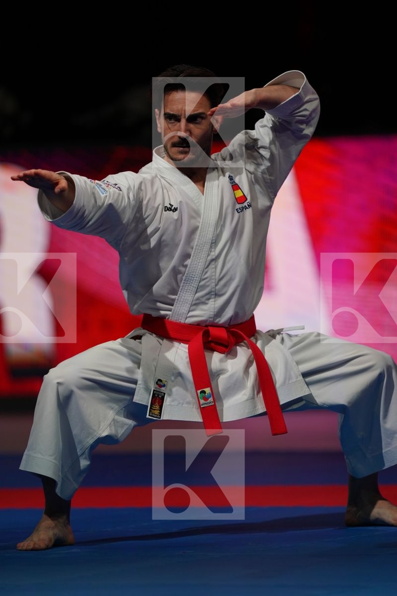 QUINTERO CAPDEVILA DAMIAN HUGO (SPAIN) in Senior Male Kata - Gold bout