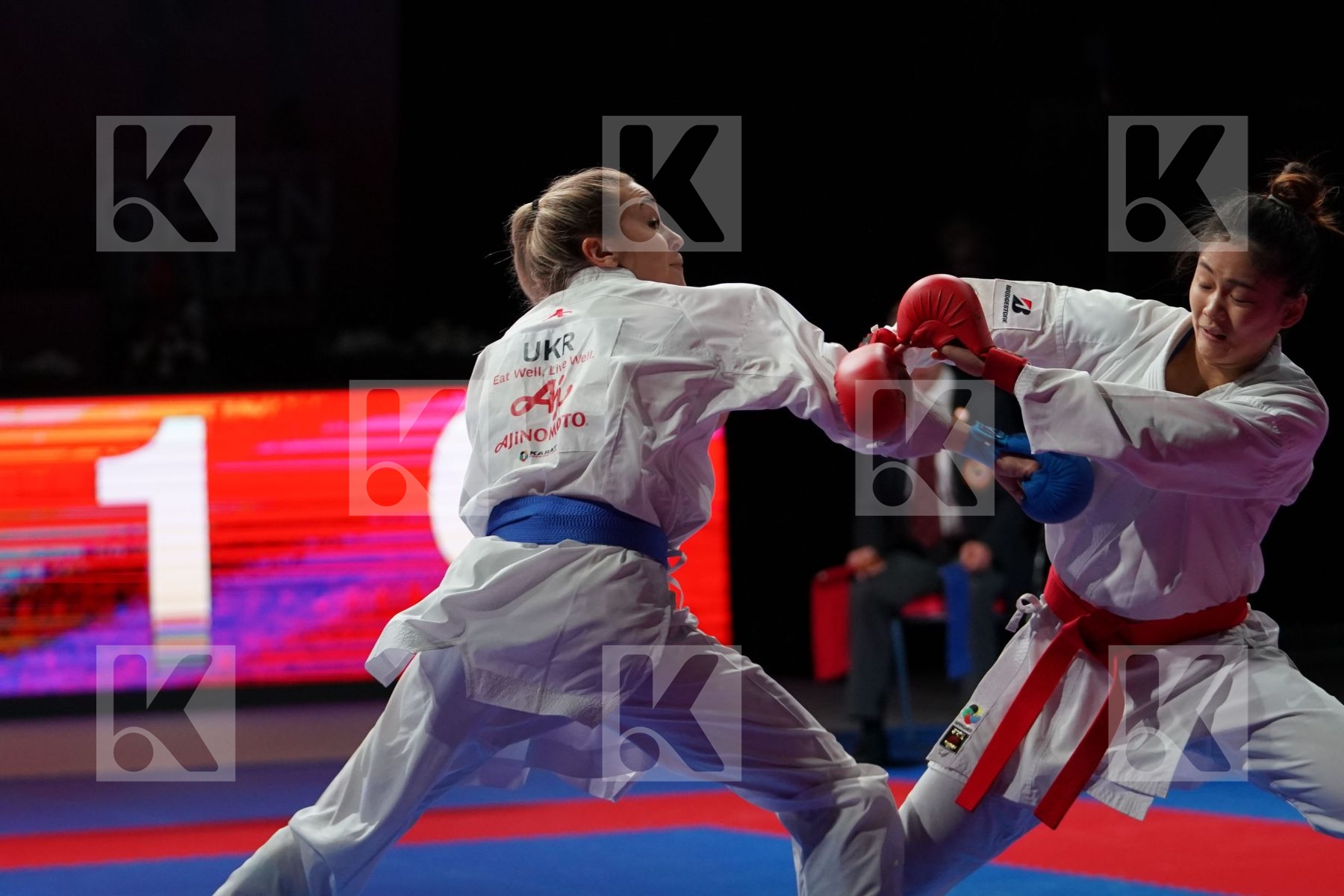 WEN TZU-YUN (CHINESE TAIPEI) VS TERLIUGA ANZHELIKA (UKRAINE) in Senior Kumite -55 Kg - Gold bout