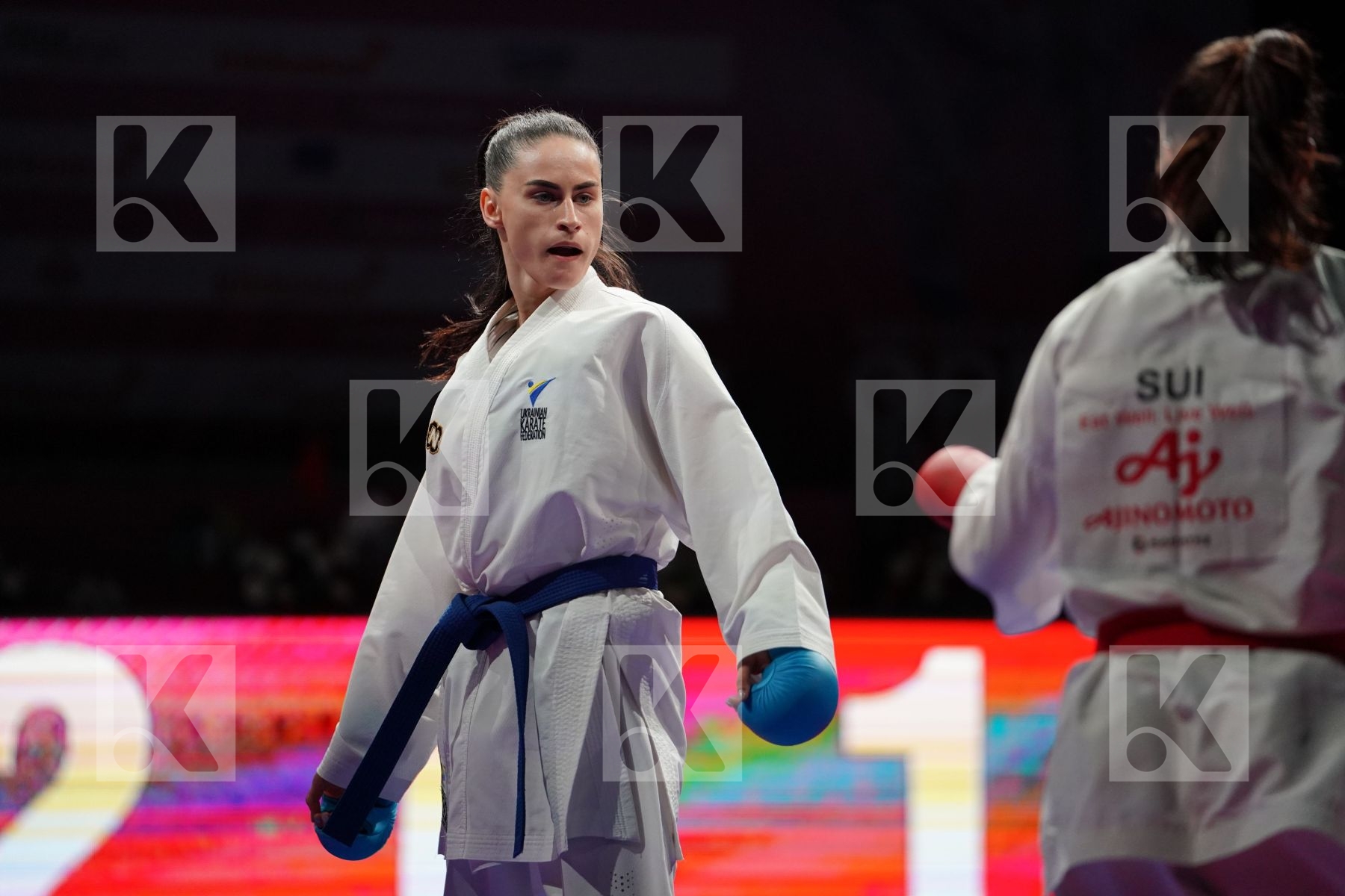 QUIRICI ELENA (SWITZERLAND) VS MELNYK HALYNA (UKRAINE) in Senior Kumite -68 Kg - Gold bout