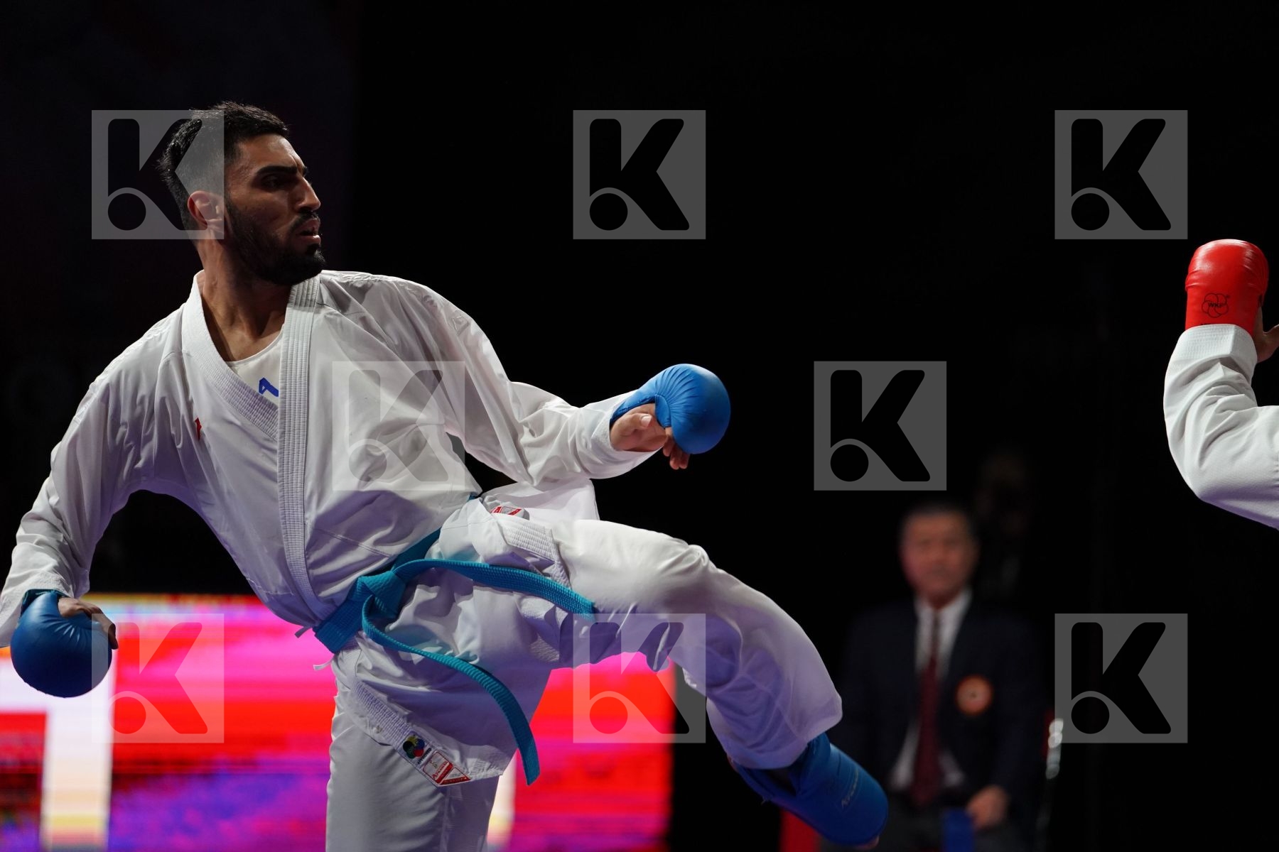 GANJZADEH SAJAD (IRAN) VS YAMANOGLU ALPARSLAN (TURKEY) in Senior Kumite 84+ Kg - Gold bout