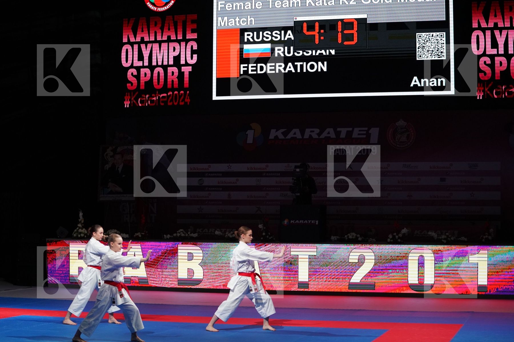 RUSSIAN FEDERATION (KOTLYAROVA, TROITSKAYA, ZOTOVA) in Senior Team Female Kata - Gold bout
