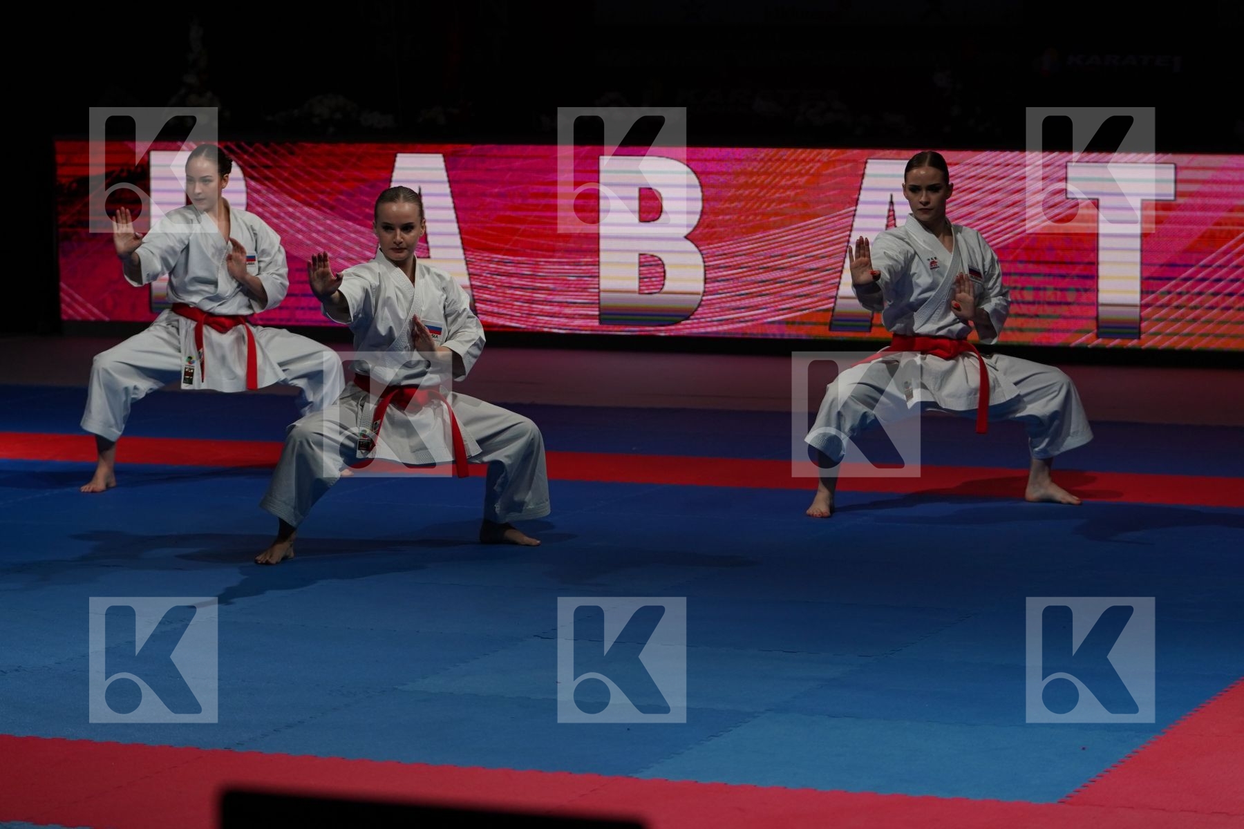 RUSSIAN FEDERATION (KOTLYAROVA, TROITSKAYA, ZOTOVA) in Senior Team Female Kata - Gold bout