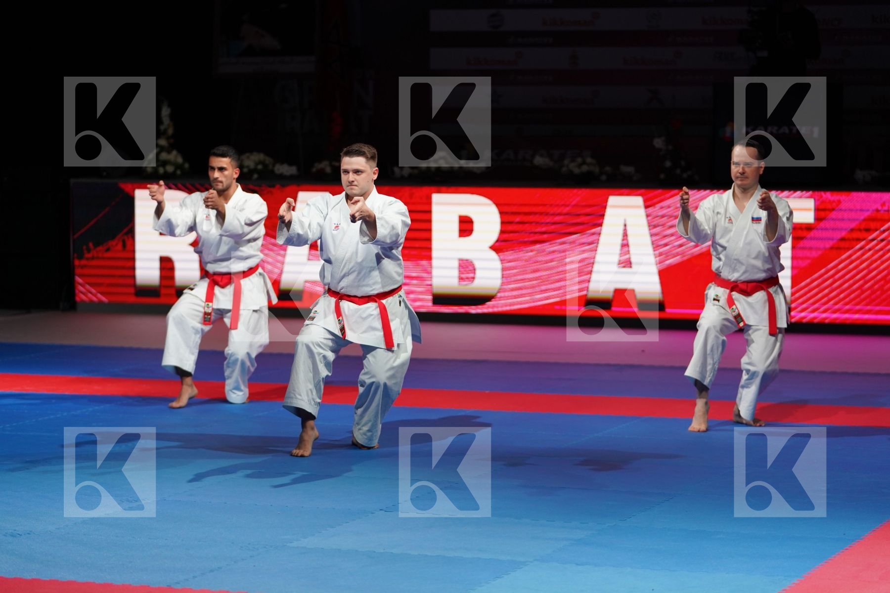 RUSSIAN FEDERATION (KSENOFONTOV, RZAEV, SKOVORODNIKOV) in Senior Team Male Kata - Gold bout