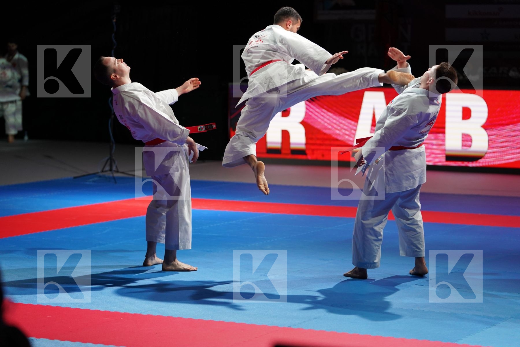 RUSSIAN FEDERATION (KSENOFONTOV, RZAEV, SKOVORODNIKOV) in Senior Team Male Kata - Gold bout