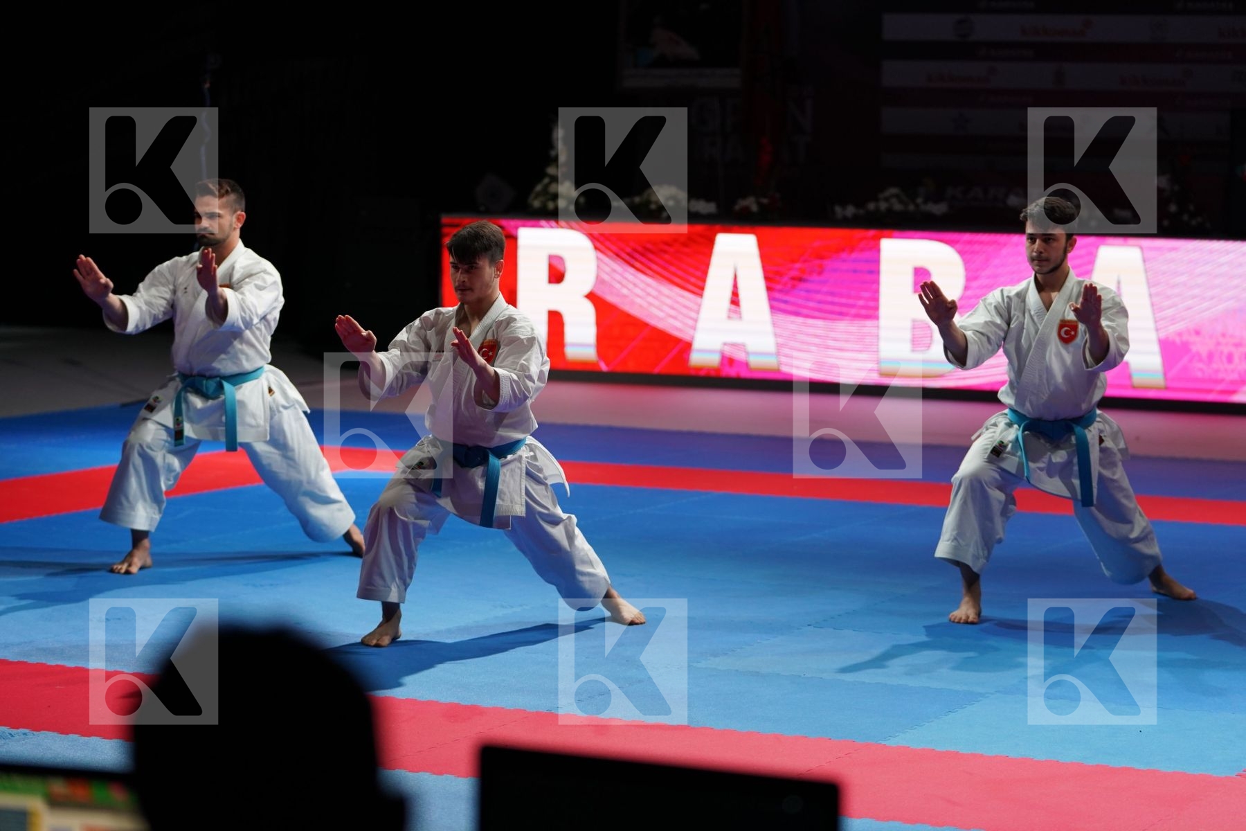 TURKEY (DURAN, GOKTAS, OZDEMIR) in Senior Team Male Kata - Gold bout