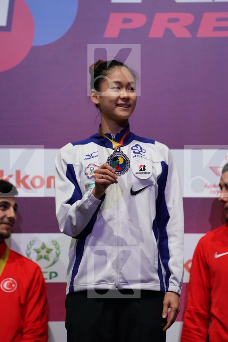 WEN TZU-YUN (CHINESE TAIPEI) during podium ceremony