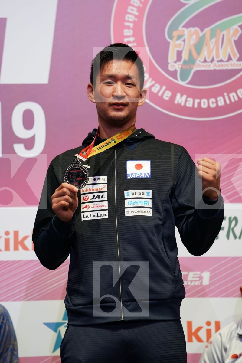 ARAGA RYUTARO (JAPAN) during podium ceremony