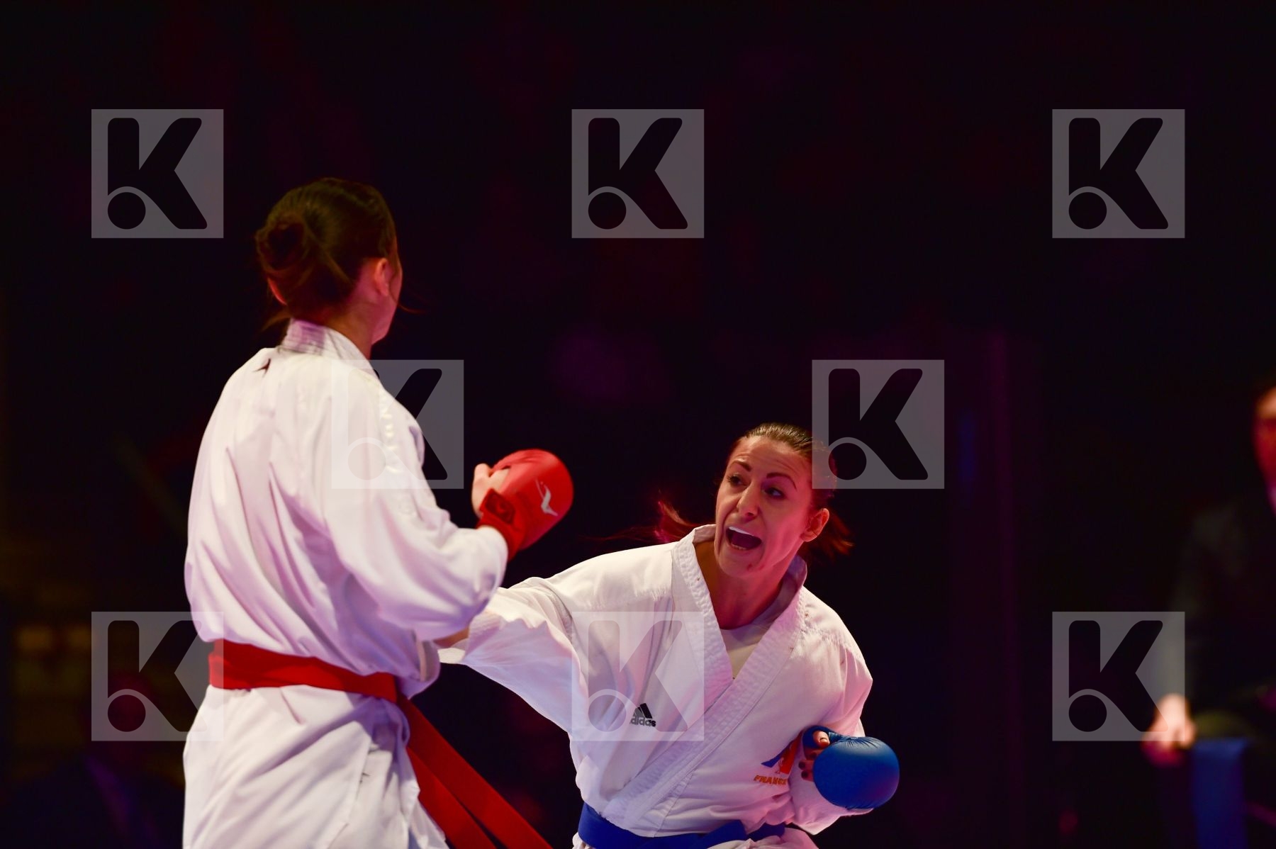 -50 kg final France Kryva Kateryna kumite Recchia Alexandra Ukra