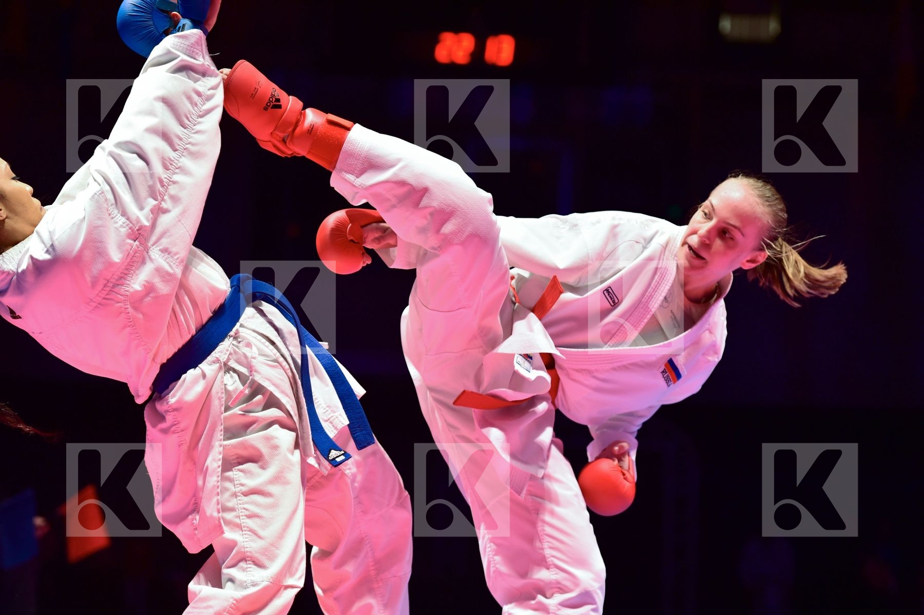 -61 kg final France Gataullina Nailya Ignace Lucie kumite Russia