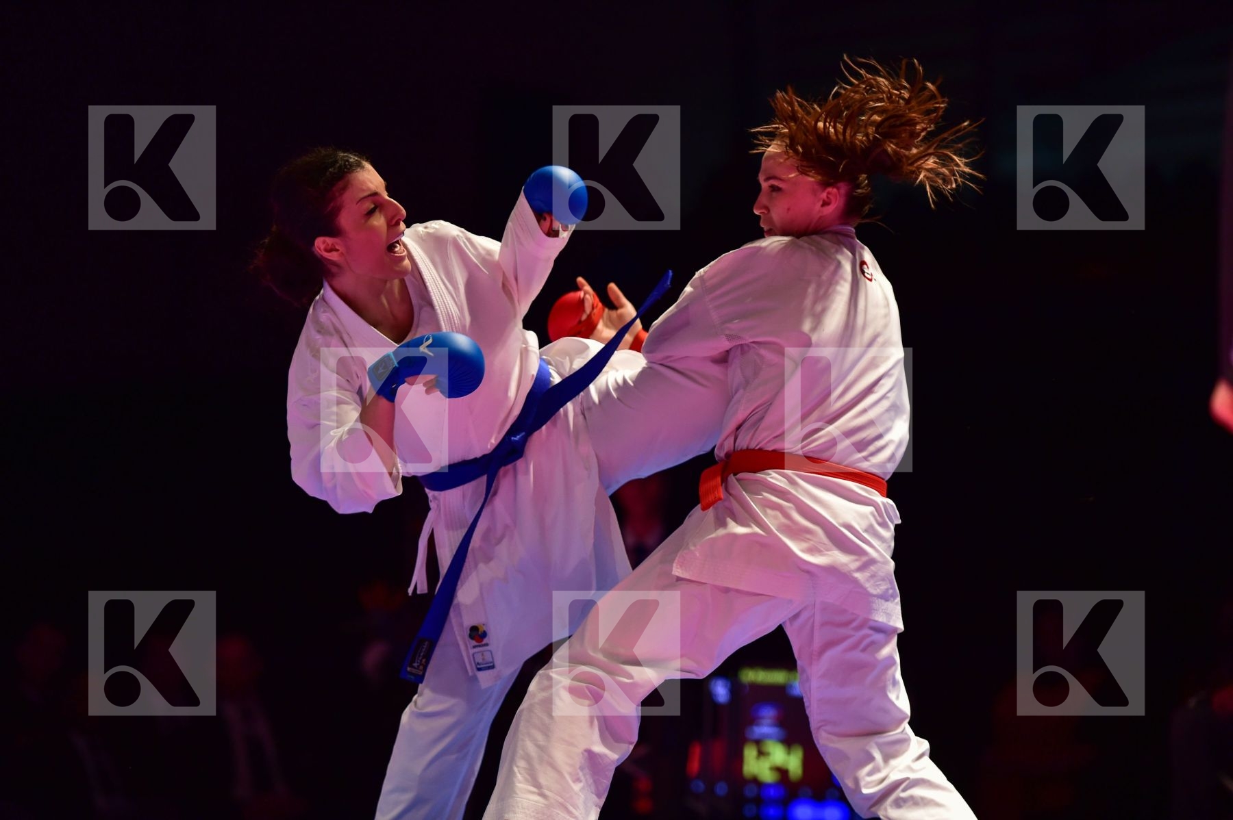 -68 kg France Gafurova Guzaliya Kazakhstan kumite Panetsidou Vas
