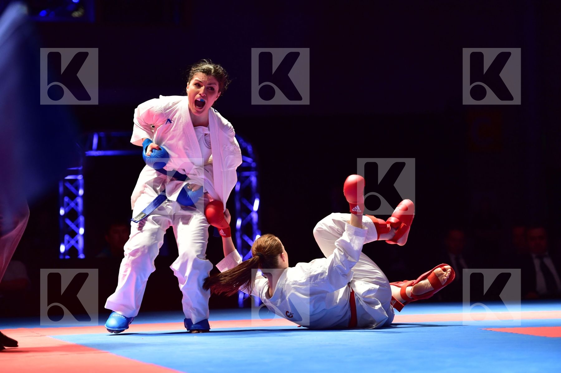 -68 kg France Gafurova Guzaliya Kazakhstan kumite Panetsidou Vas