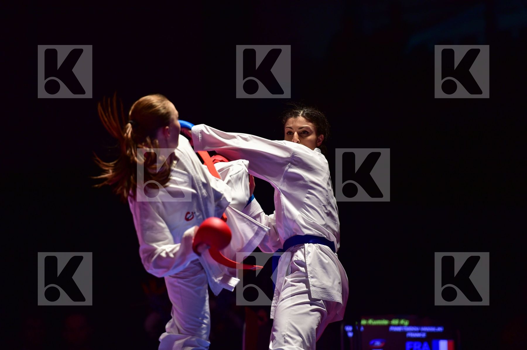 -68 kg France Gafurova Guzaliya Kazakhstan kumite Panetsidou Vas