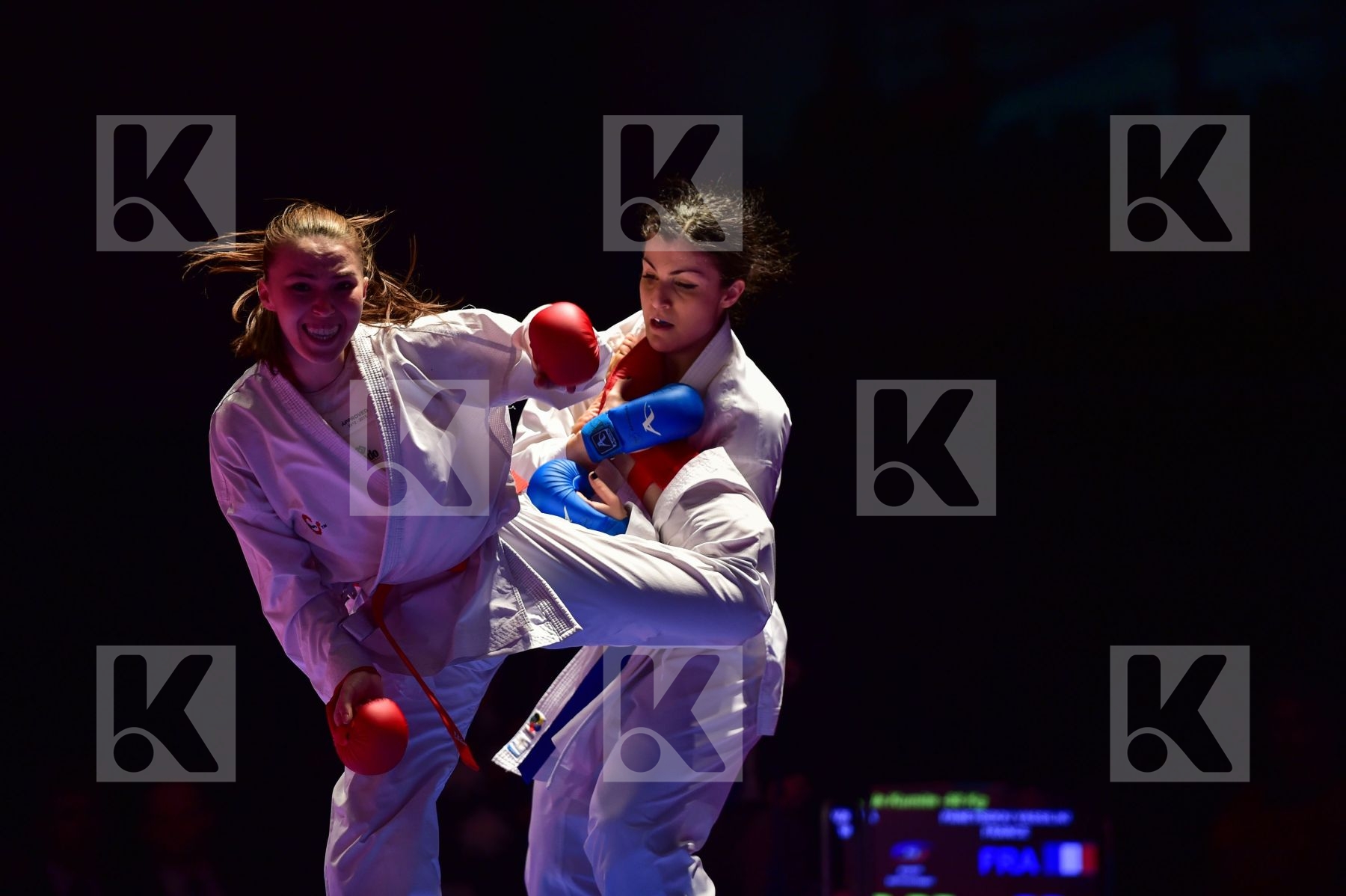 -68 kg France Gafurova Guzaliya Kazakhstan kumite Panetsidou Vas