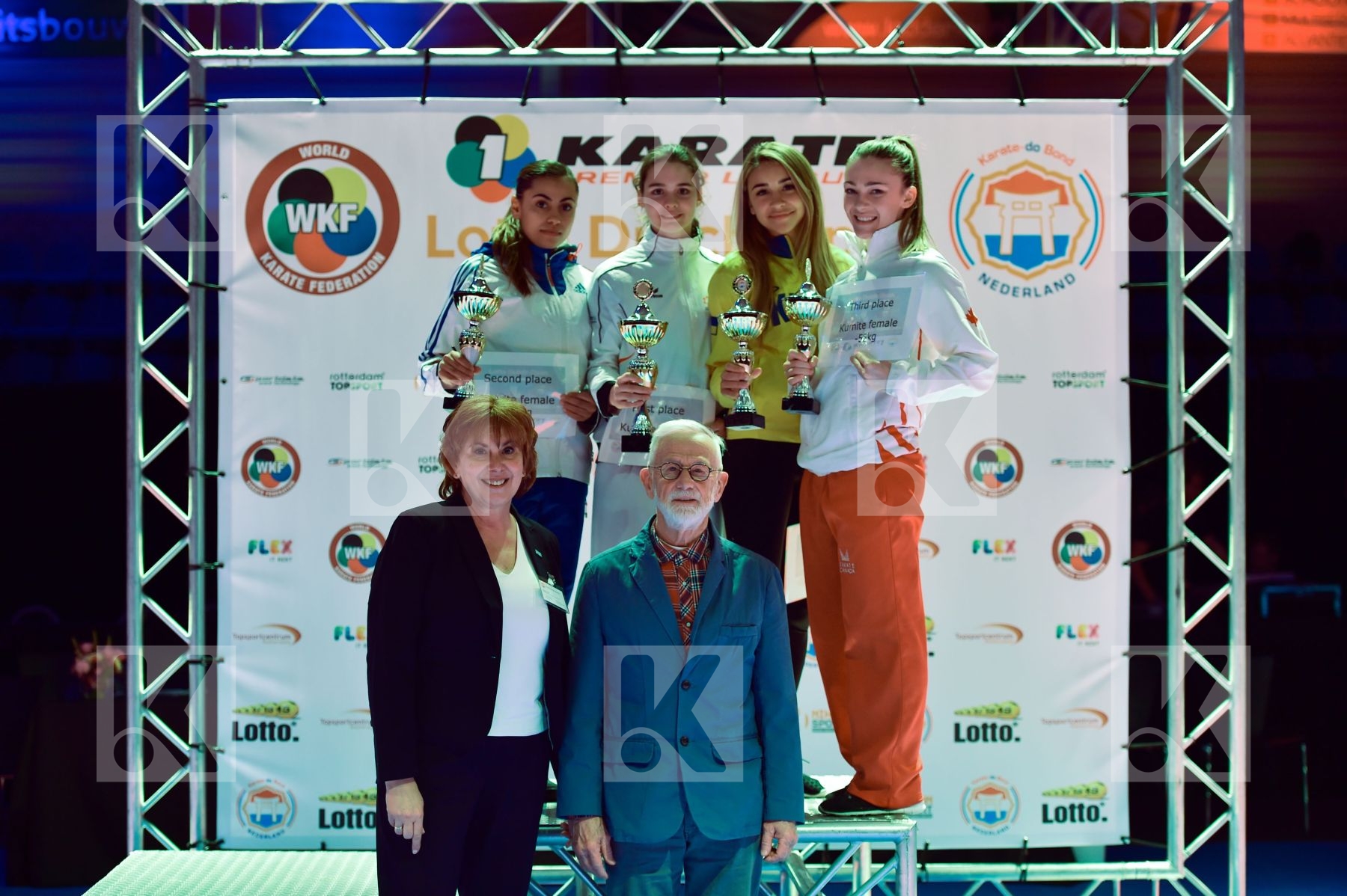 -55 kg Campbell Kathryn Canada France kumite Luxembourg podium T