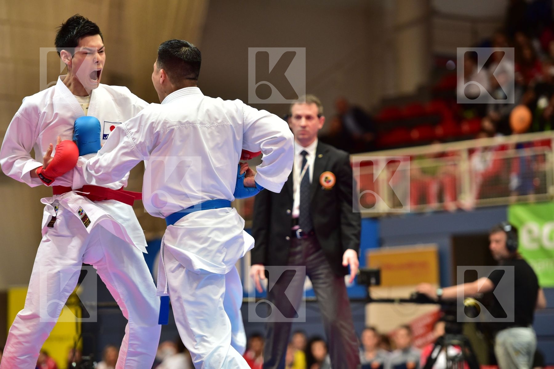 Japan male kumite -75 kg nishimura ken Shureido watanabe daisuke
