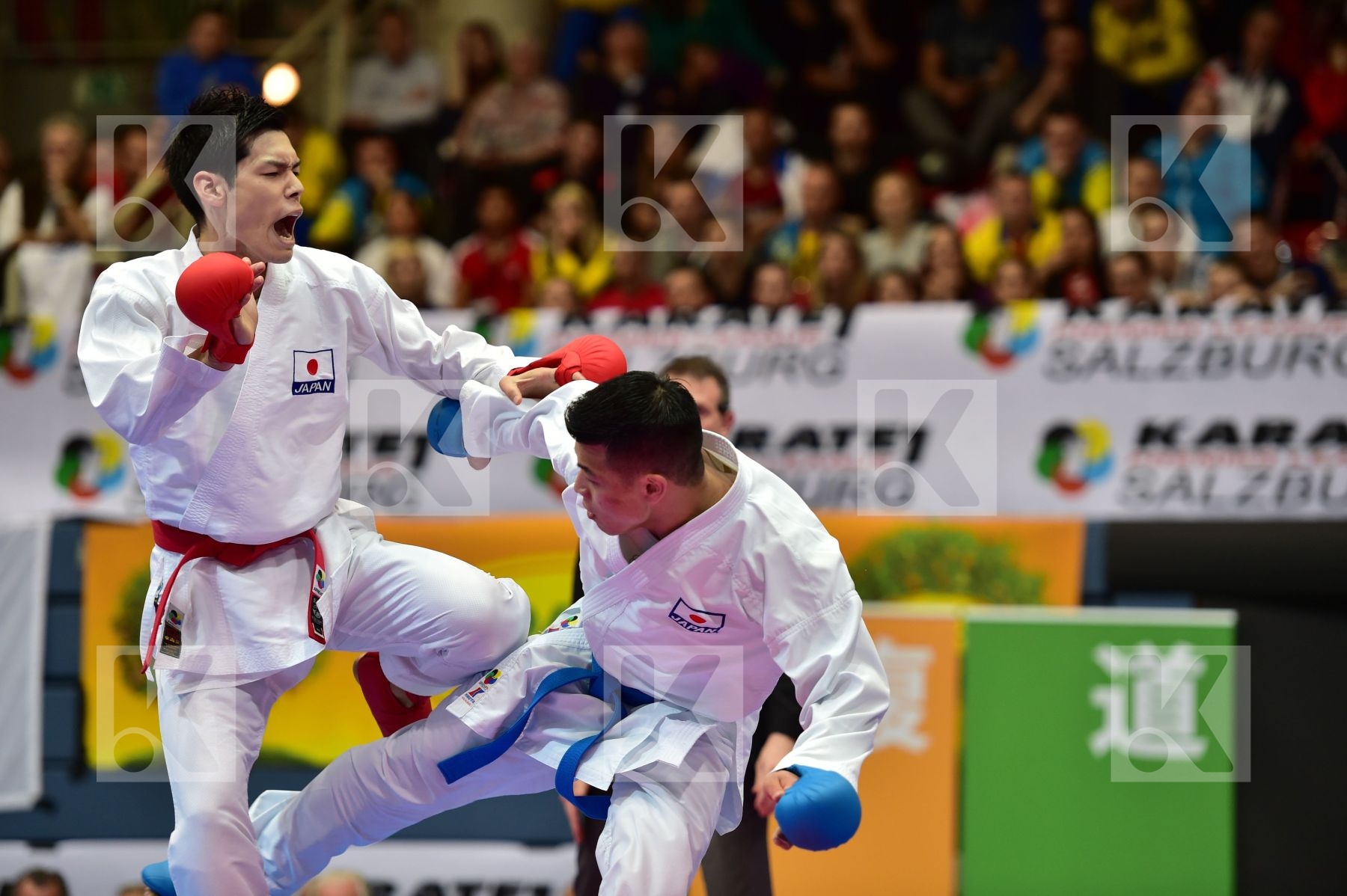Japan male kumite -75 kg nishimura ken Shureido watanabe daisuke