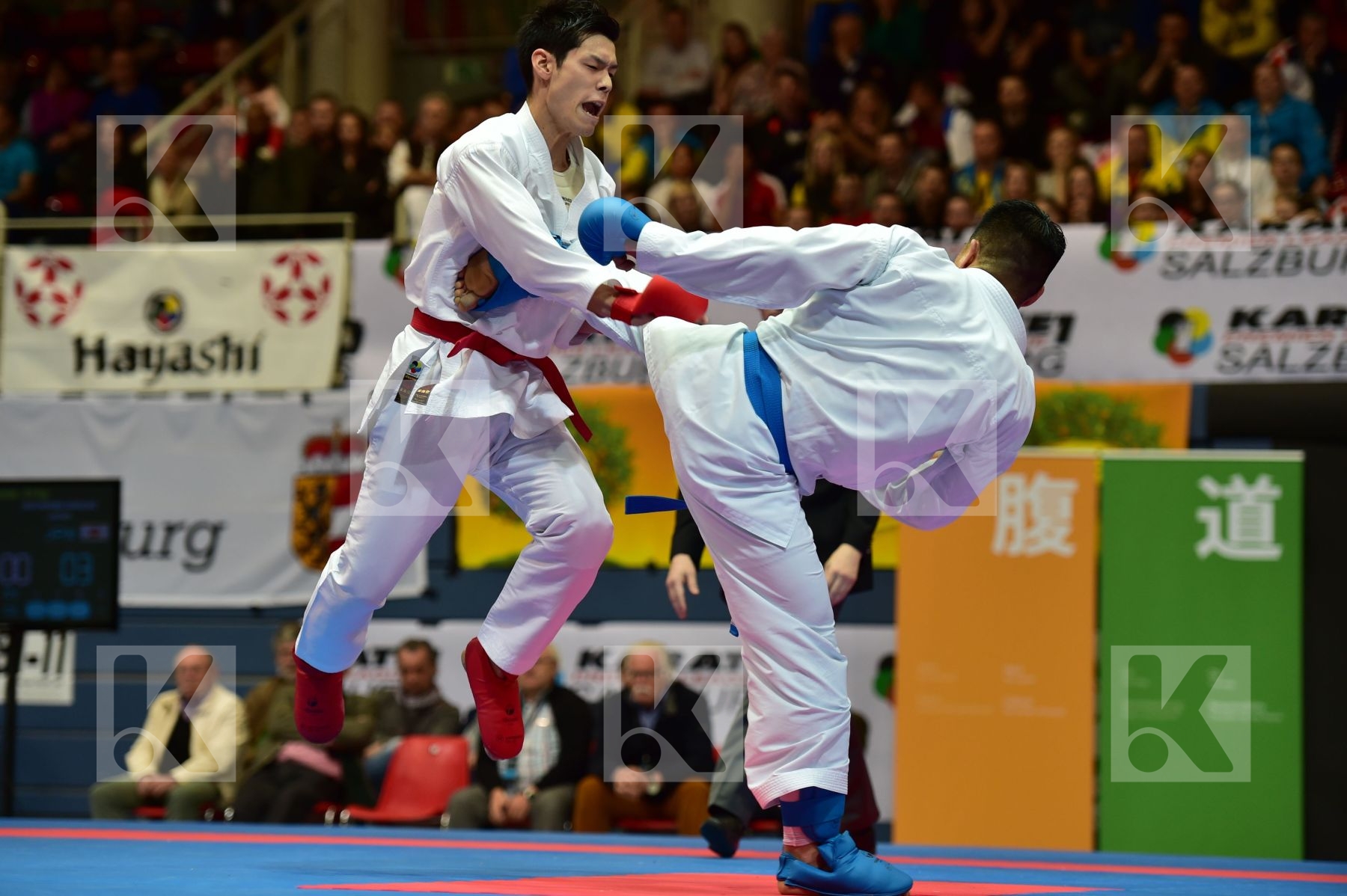 Japan male kumite -75 kg nishimura ken Shureido watanabe daisuke