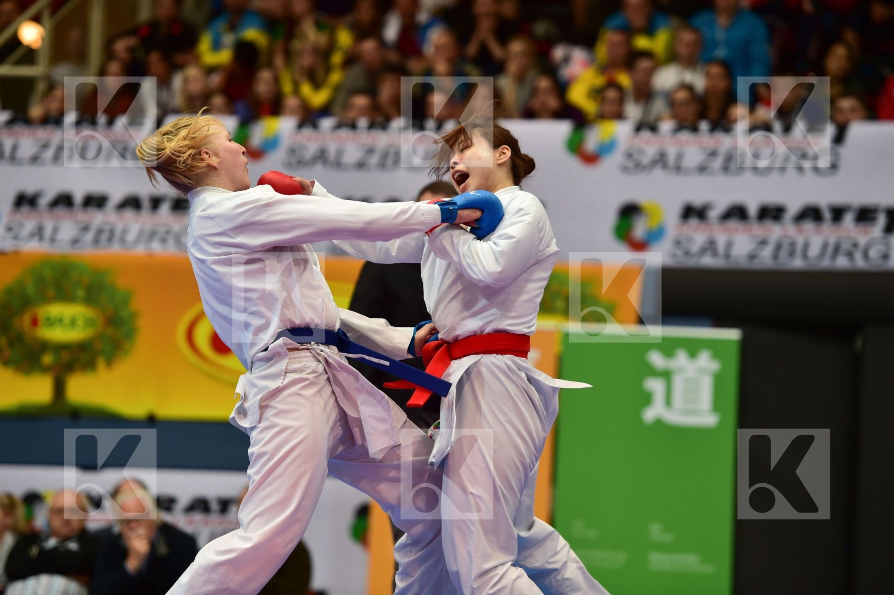 female kumite 68+ kg finland Hirota Japan kuusisto helena uekusa