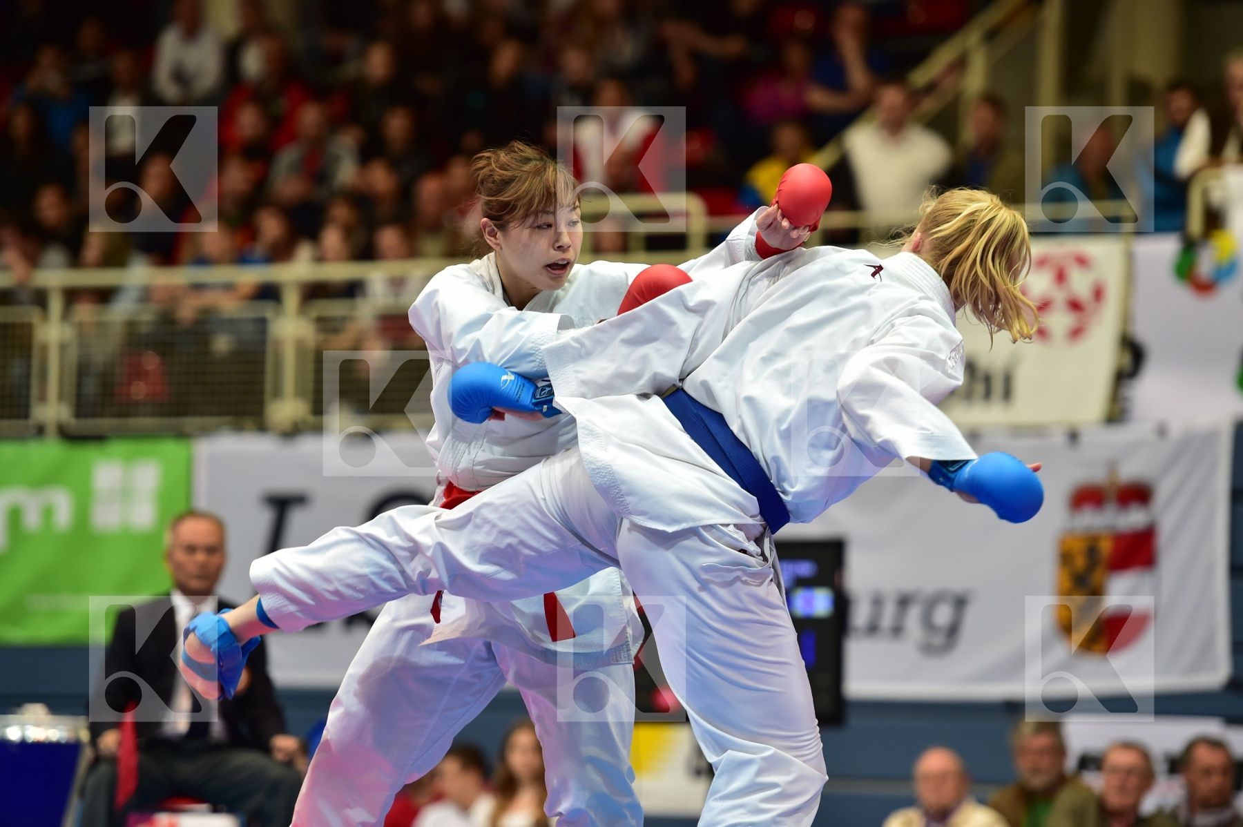 female kumite 68+ kg finland Hirota Japan kuusisto helena uekusa