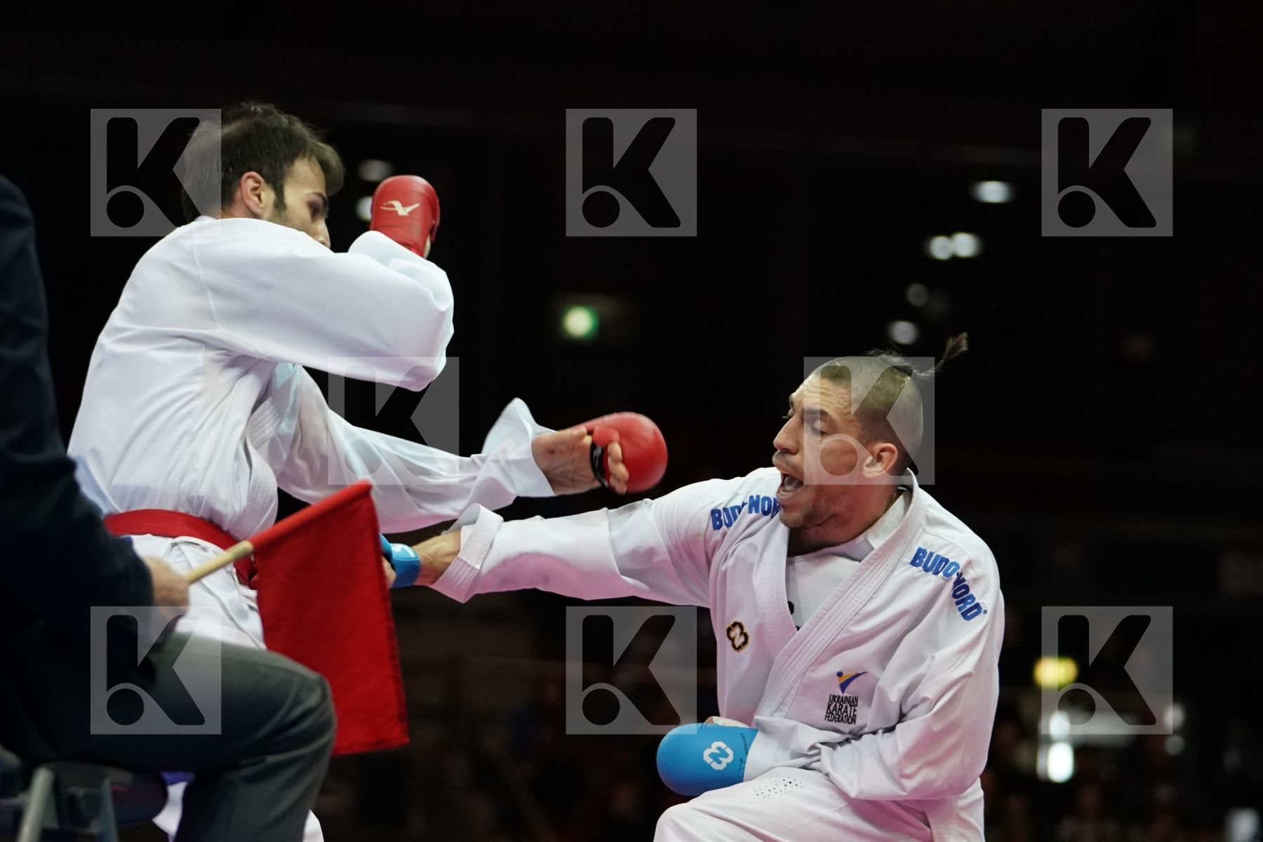 BAHMAN ASGARI GHONCHEH  (ISLAMIC REPUBLIC OF IRAN) VS STANISLAV HORUNA (UKRAINE) in Senior Kumite -75 Kg - Bronze bout
