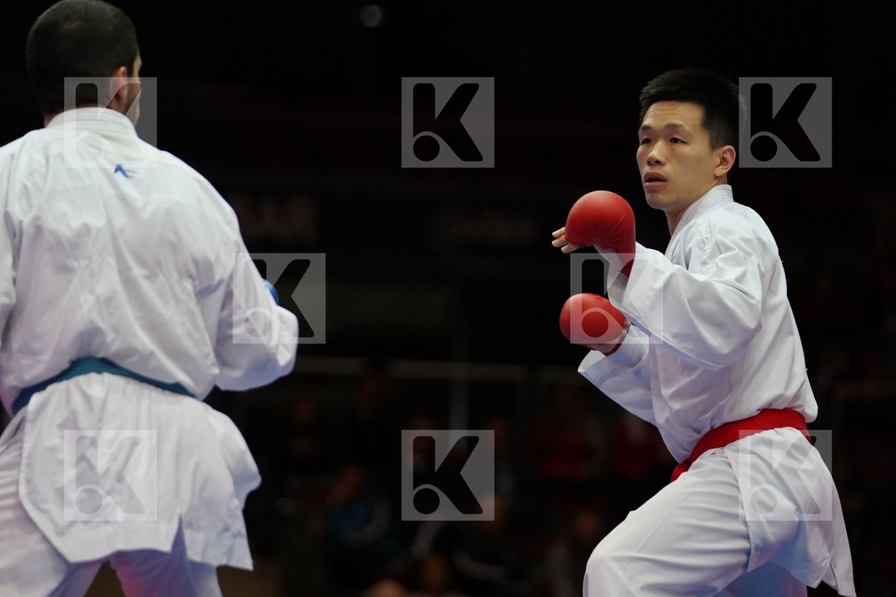 WEI-CHUN HSU (CHINESE TAIPEI) VS GERMAN CHARPENTIER (CHILE) in Senior Kumite -75 Kg - Bronze bout