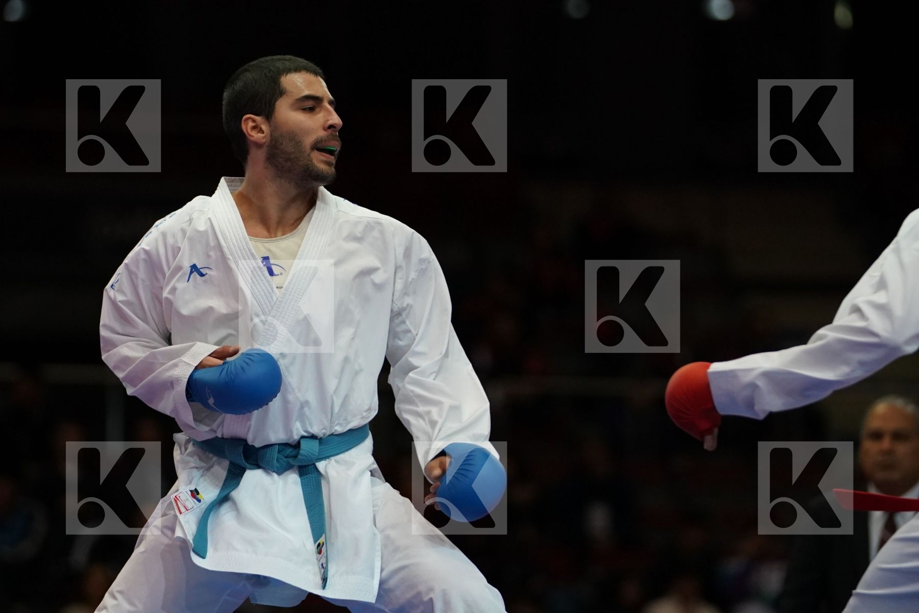 WEI-CHUN HSU (CHINESE TAIPEI) VS GERMAN CHARPENTIER (CHILE) in Senior Kumite -75 Kg - Bronze bout
