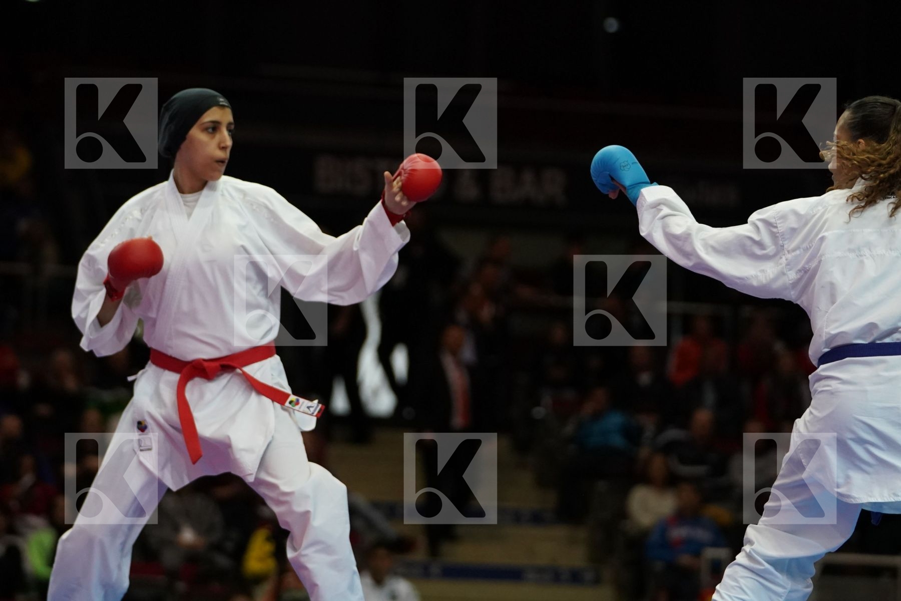 GIANA LOTFY (EGYPT) VS NOEMIE KORNFELD (SWITZERLAND) in Senior Kumite -61 Kg - Bronze bout