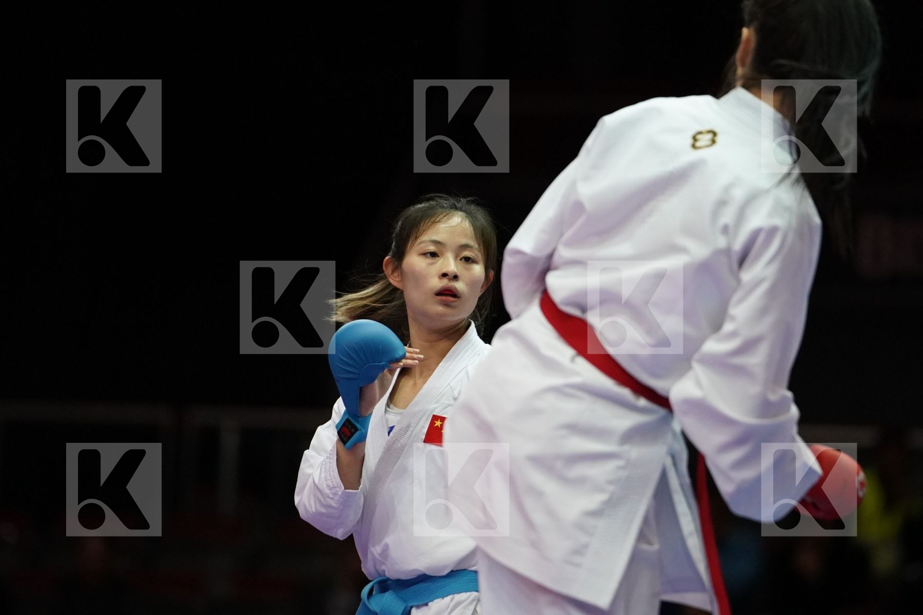 HALYNA MELNYK (UKRAINE) VS GONG LI (CHN) in Senior Kumite -68 Kg - Bronze bout