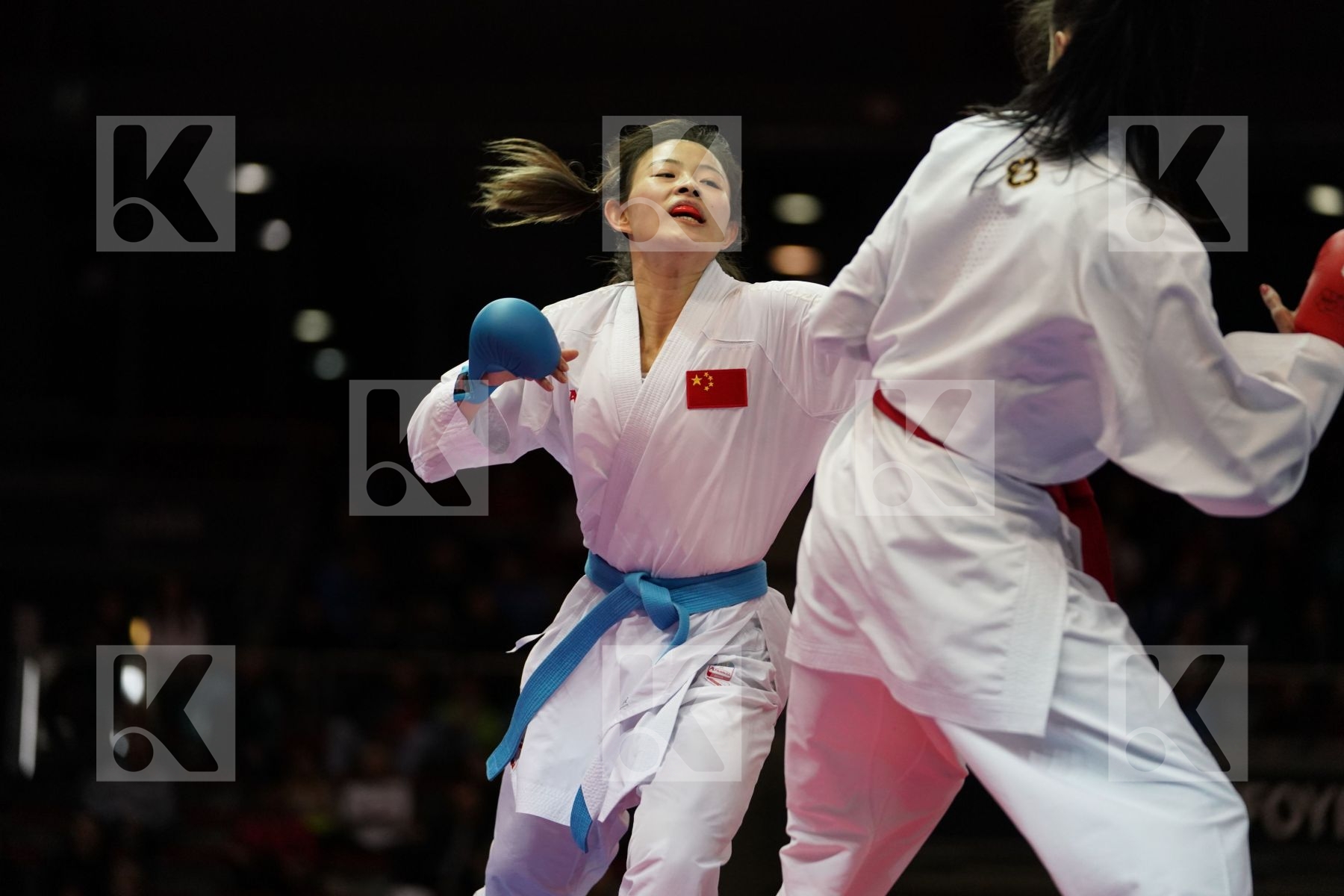 HALYNA MELNYK (UKRAINE) VS GONG LI (CHN) in Senior Kumite -68 Kg - Bronze bout