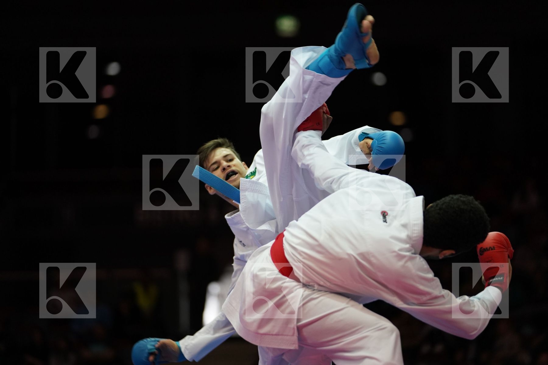 MALEK SALAMA (EGYPT) VS RAFAEL NASCIMENTO (BRAZIL) in Senior Kumite -60 Kg - Bronze bout