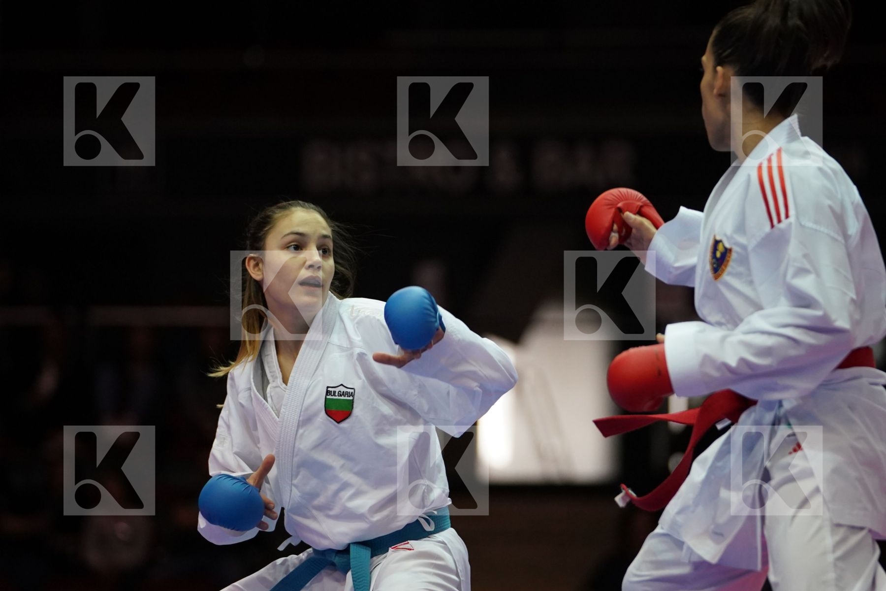 LORENA BUSA (ITALY) VS IVET GORANOVA (BULGARIA) in Senior Kumite -55 Kg - Bronze bout