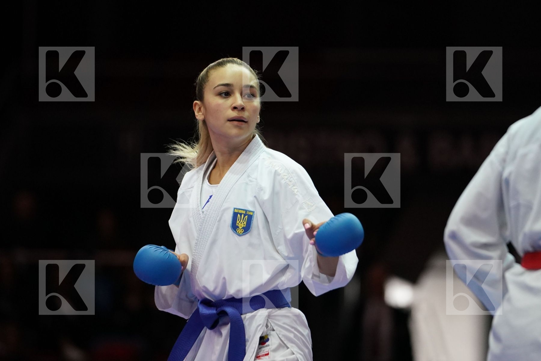 SABINA ZAKHAROVA (KAZAKHSTAN) VS ANZHELIKA TERLIUGA (UKRAINE) in Junior Kumite Male -55 Kg - Bronze bout