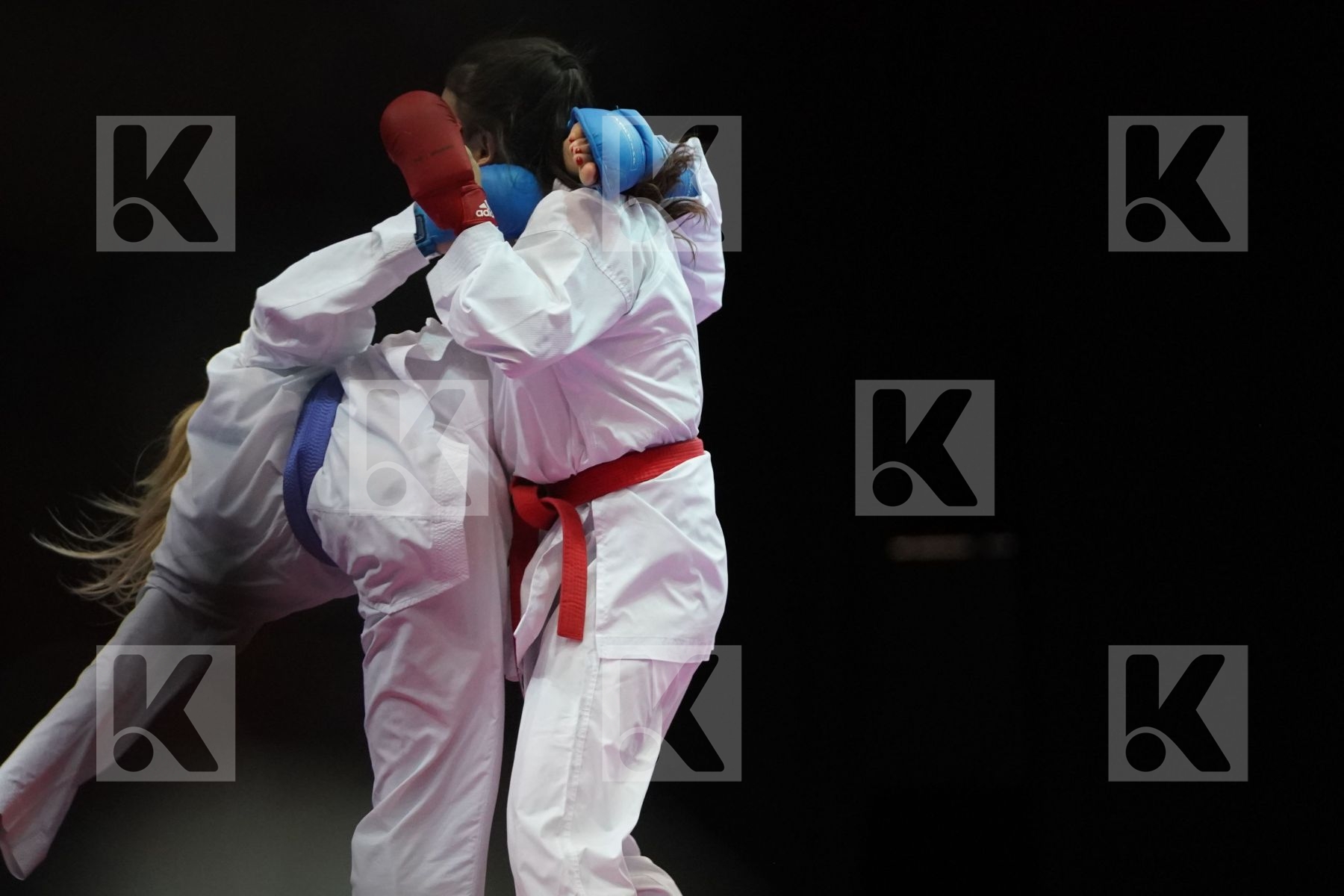 SABINA ZAKHAROVA (KAZAKHSTAN) VS ANZHELIKA TERLIUGA (UKRAINE) in Junior Kumite Male -55 Kg - Bronze bout