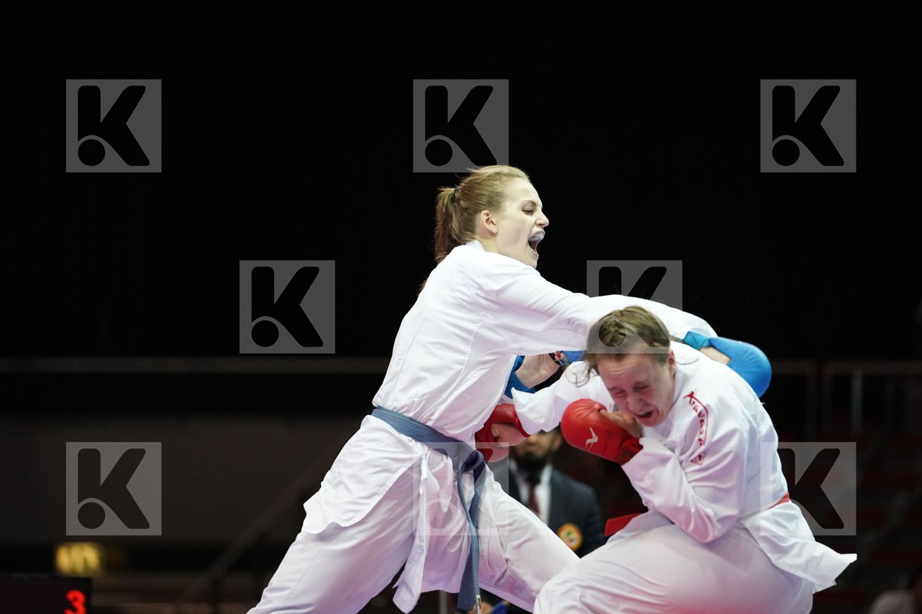 SOFYA BERULTSEVA (KAZAKHSTAN) VS LUCIJA LESJAK (CROATIA) in Senior Kumite 68+ Kg - Bronze bout
