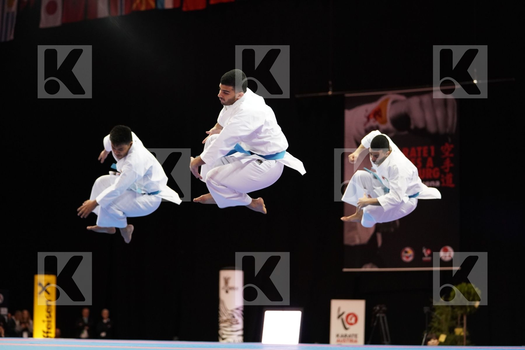 KUWAIT (ALMOSAWI, ALMOSAWI, HUSAIN) in Senior Team Male Kata - Bronze bout