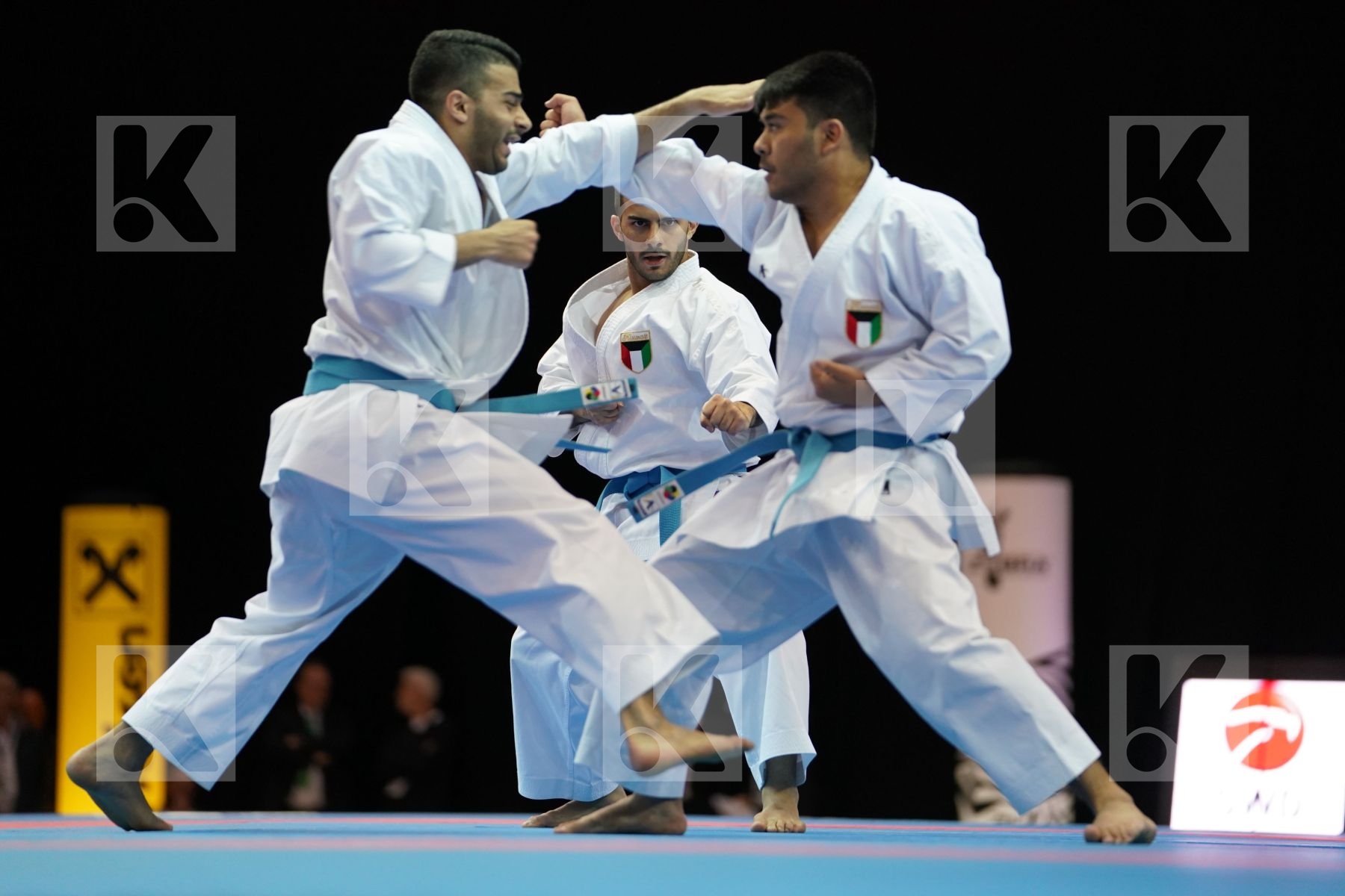 KUWAIT (ALMOSAWI, ALMOSAWI, HUSAIN) in Senior Team Male Kata - Bronze bout