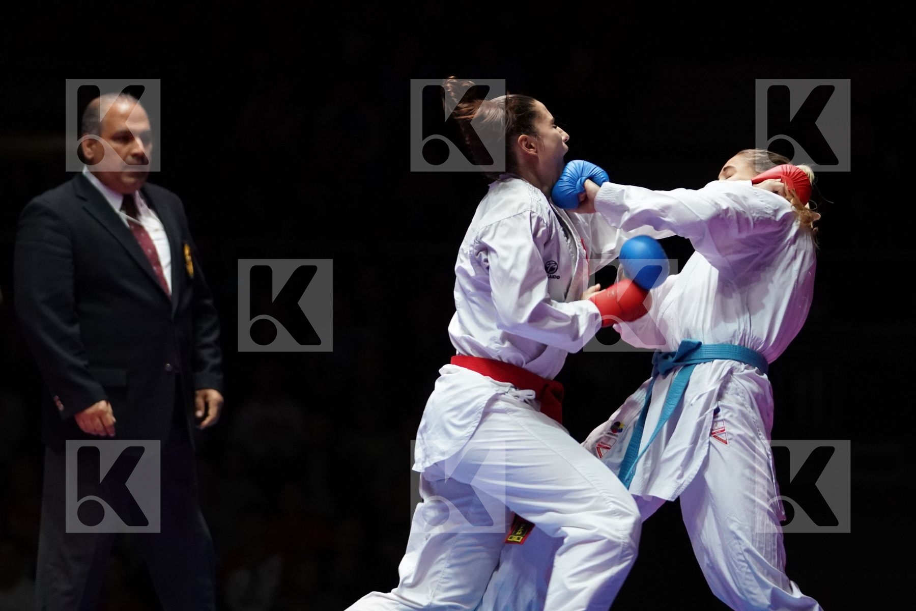 ELENA QUIRICI (SWITZERLAND) VS ALISA BUCHINGER (AUSTRIA) in Senior Kumite -68 Kg - Gold bout