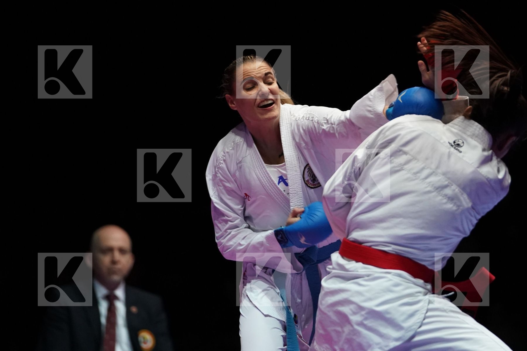 ELENA QUIRICI (SWITZERLAND) VS ALISA BUCHINGER (AUSTRIA) in Senior Kumite -68 Kg - Gold bout