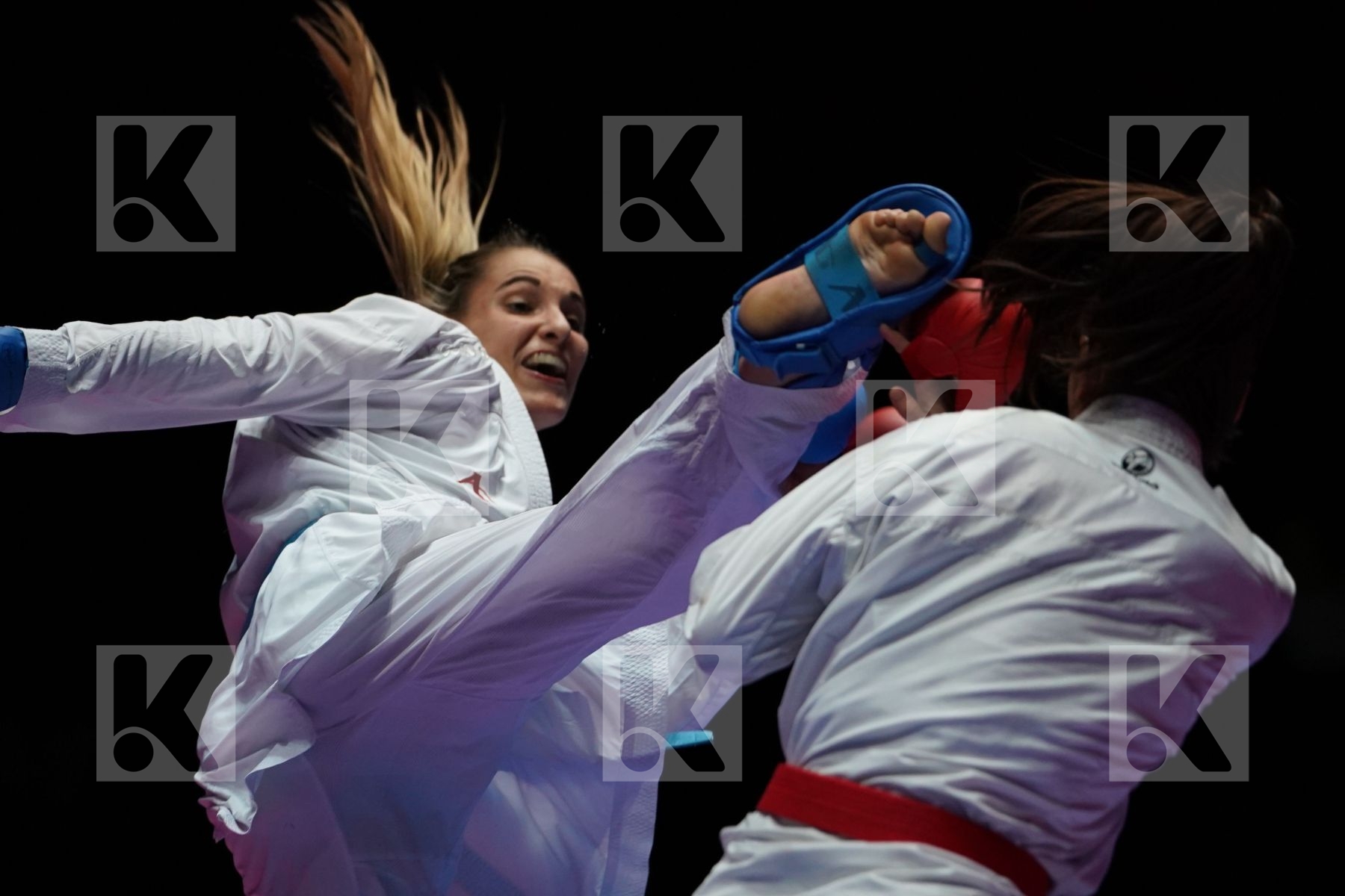 ELENA QUIRICI (SWITZERLAND) VS ALISA BUCHINGER (AUSTRIA) in Senior Kumite -68 Kg - Gold bout