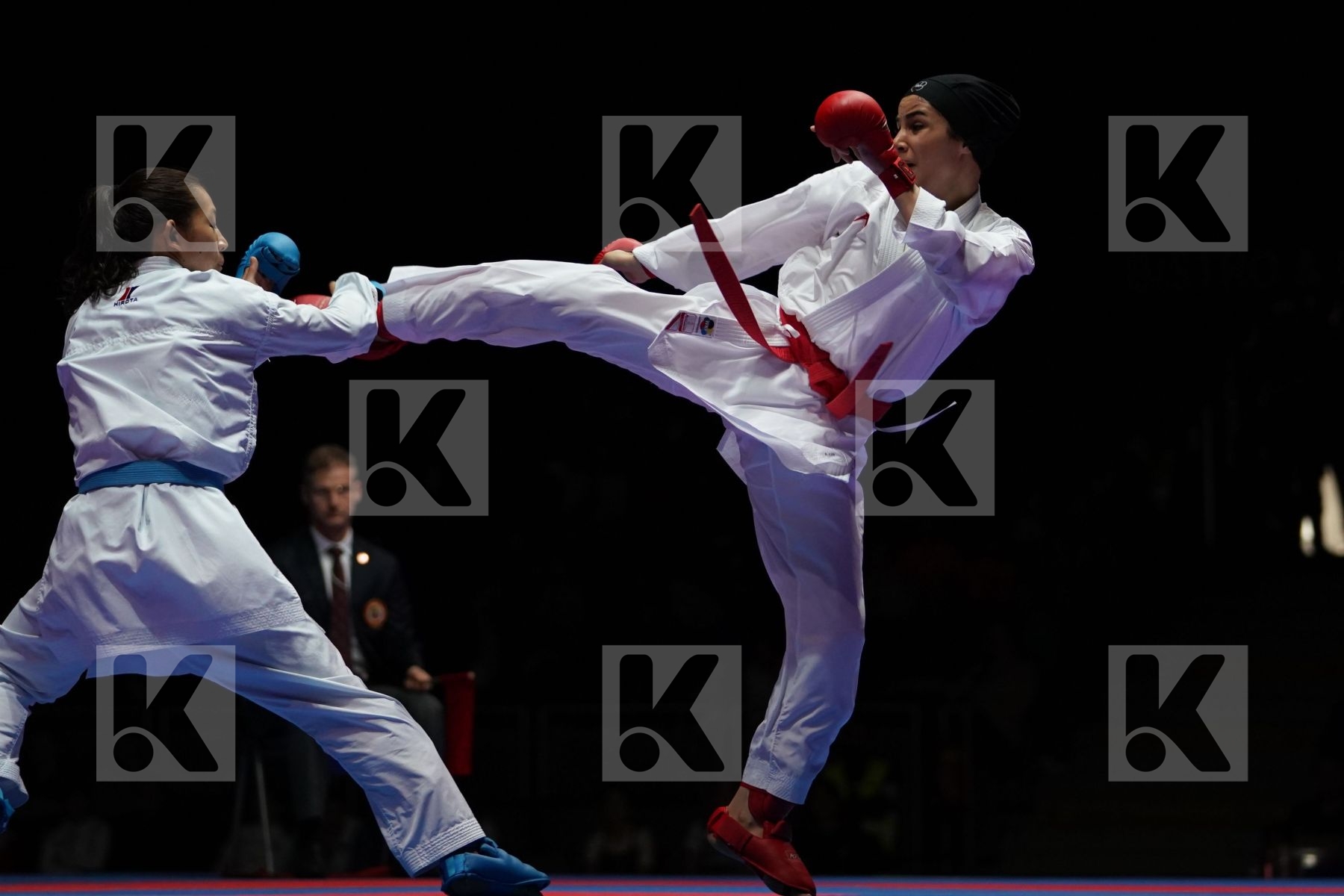SARA BAHMANYAR (ISLAMIC REPUBLIC OF IRAN) VS AYAKA TADANO (JAPAN) in Senior Kumite -50 Kg - Gold bout