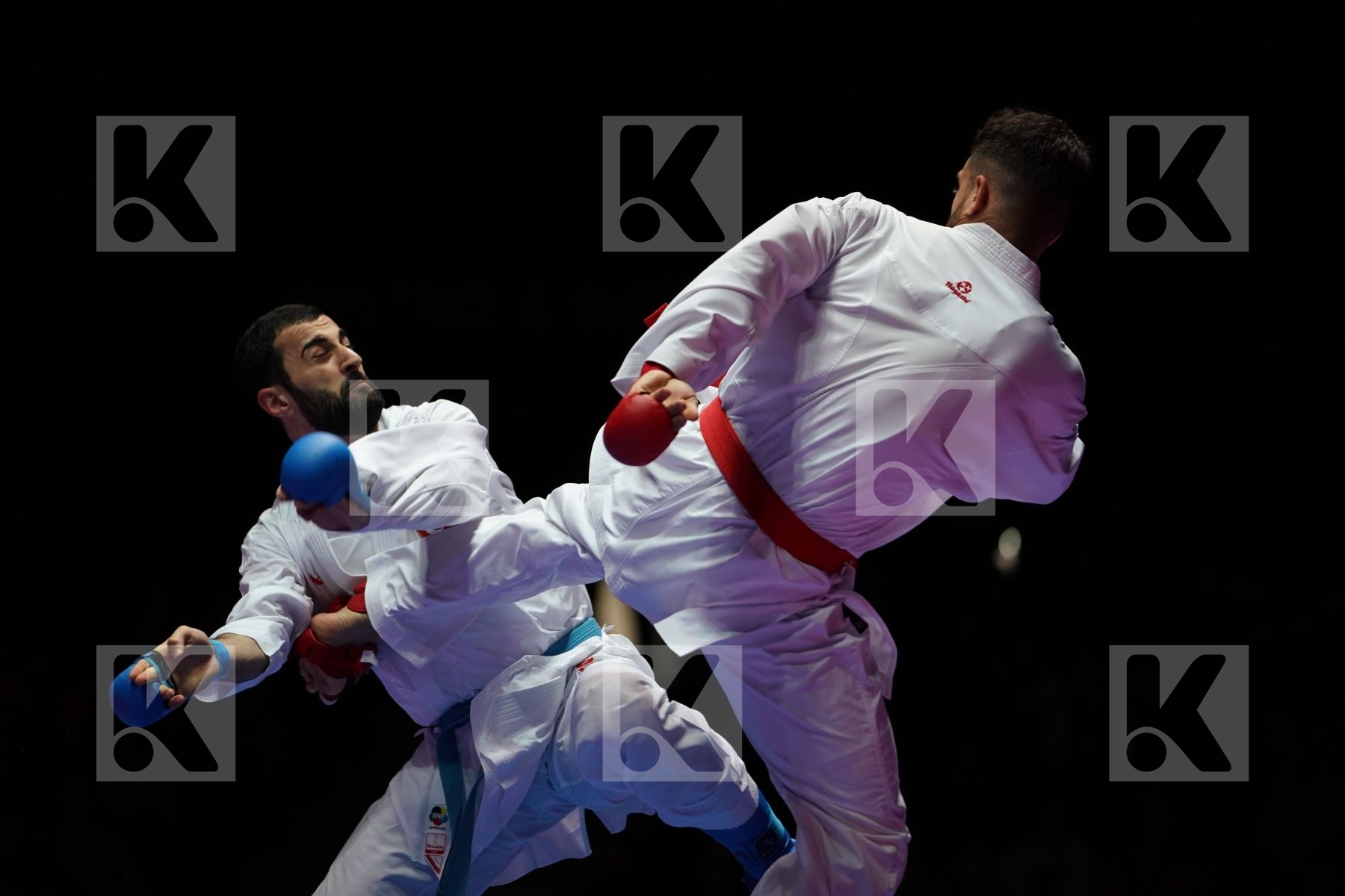 MAHDI KHODABAKHSHI (ISLAMIC REPUBLIC OF IRAN) VS UGUR AKTAS (TURKEY) in Senior Kumite 84+ Kg - Gold bout