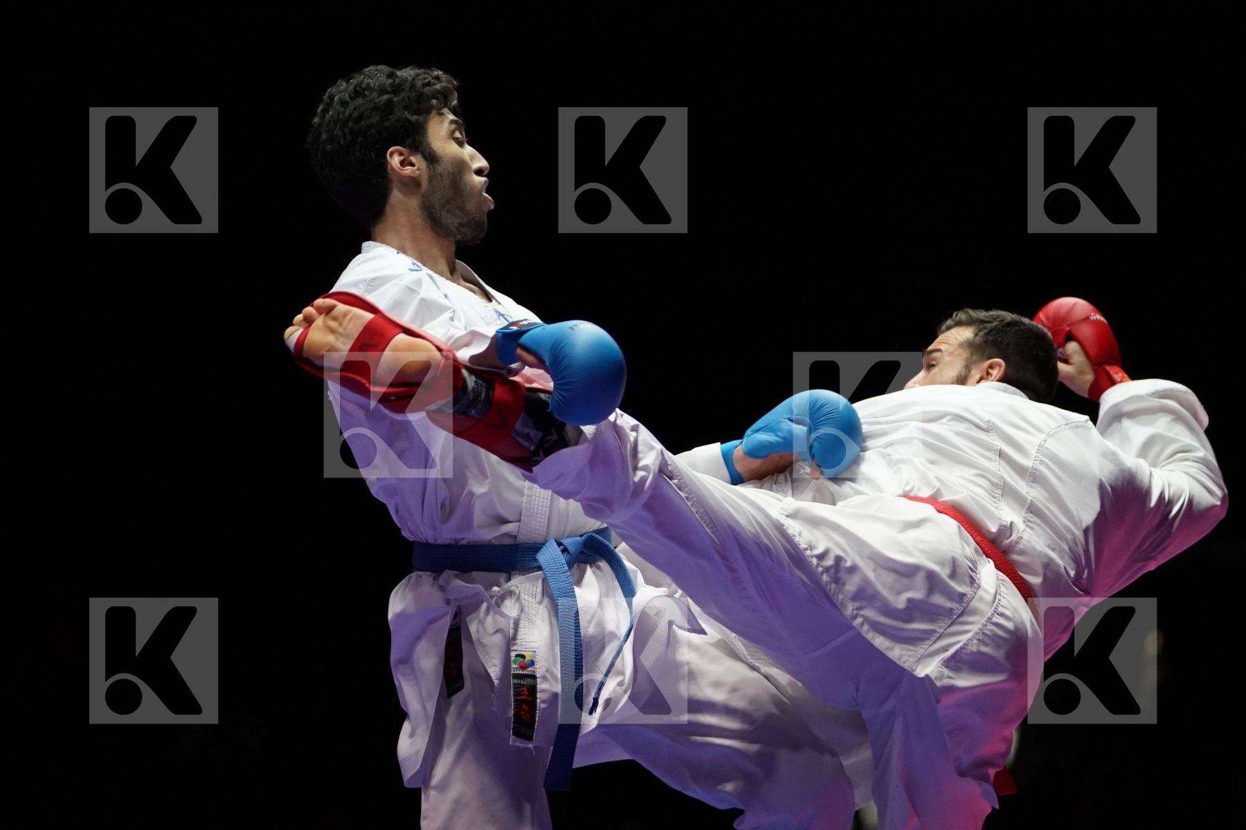 STEFAN POKORNY (AUSTRIA) VS ALI ELSAWY (EGYPT) in Senior Kumite -67 Kg - Gold bout