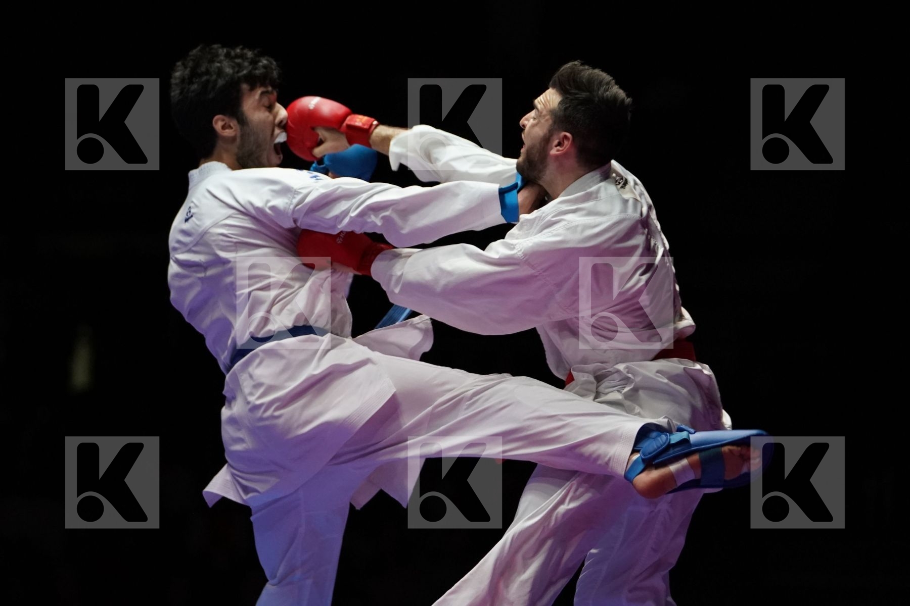 STEFAN POKORNY (AUSTRIA) VS ALI ELSAWY (EGYPT) in Senior Kumite -67 Kg - Gold bout