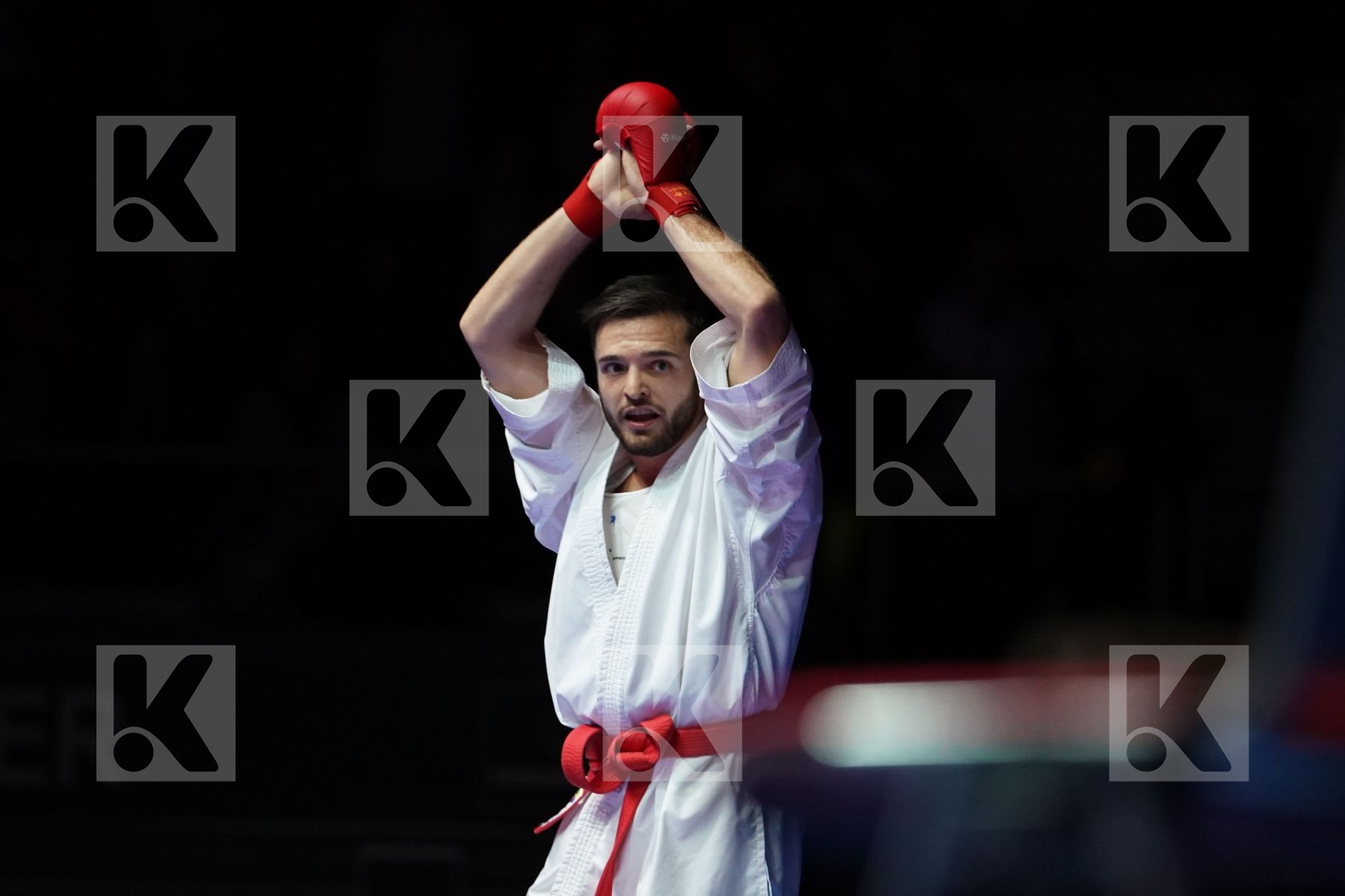 STEFAN POKORNY (AUSTRIA) VS ALI ELSAWY (EGYPT) in Senior Kumite -67 Kg - Gold bout
